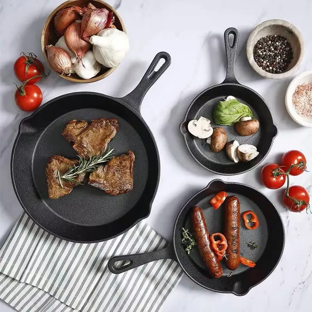 3-Piece Cast Iron Cookware Set