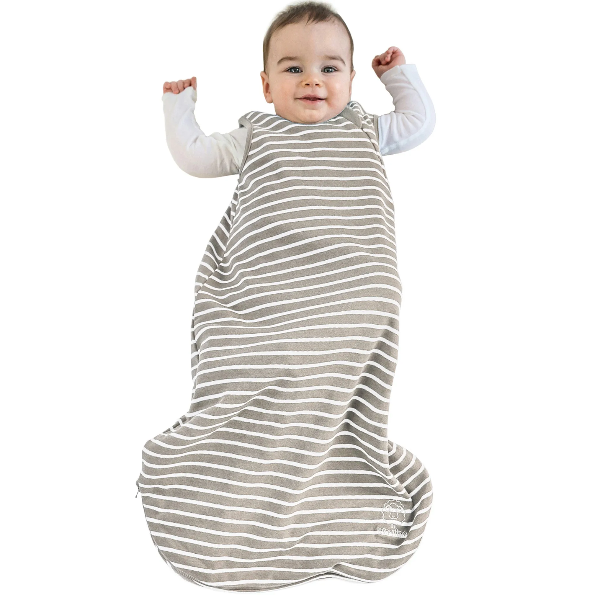 4 Season® Basic Baby Sleeping Bag, Merino Wool & Organic Cotton, Earth