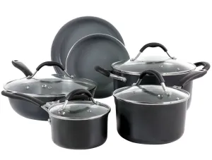 9713410, Crissy Teigen 10 pc Hard Adonized Aluminum Nonstick Cookware Set