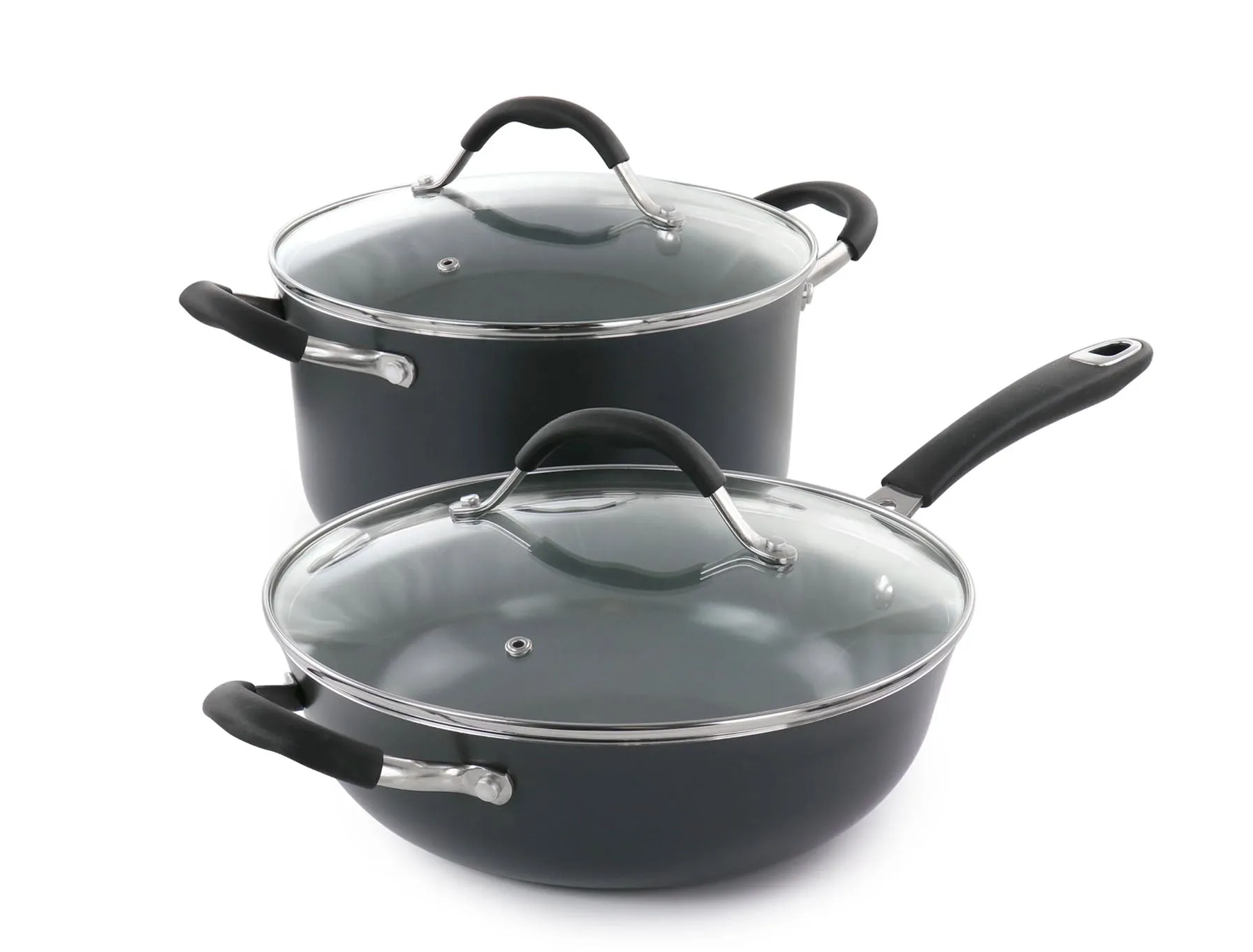 9713410, Crissy Teigen 10 pc Hard Adonized Aluminum Nonstick Cookware Set