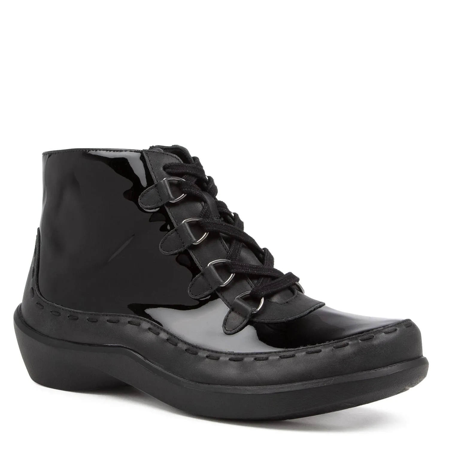 ALEXIA XW - BLACK-BLACK LEATHER PATENT FS