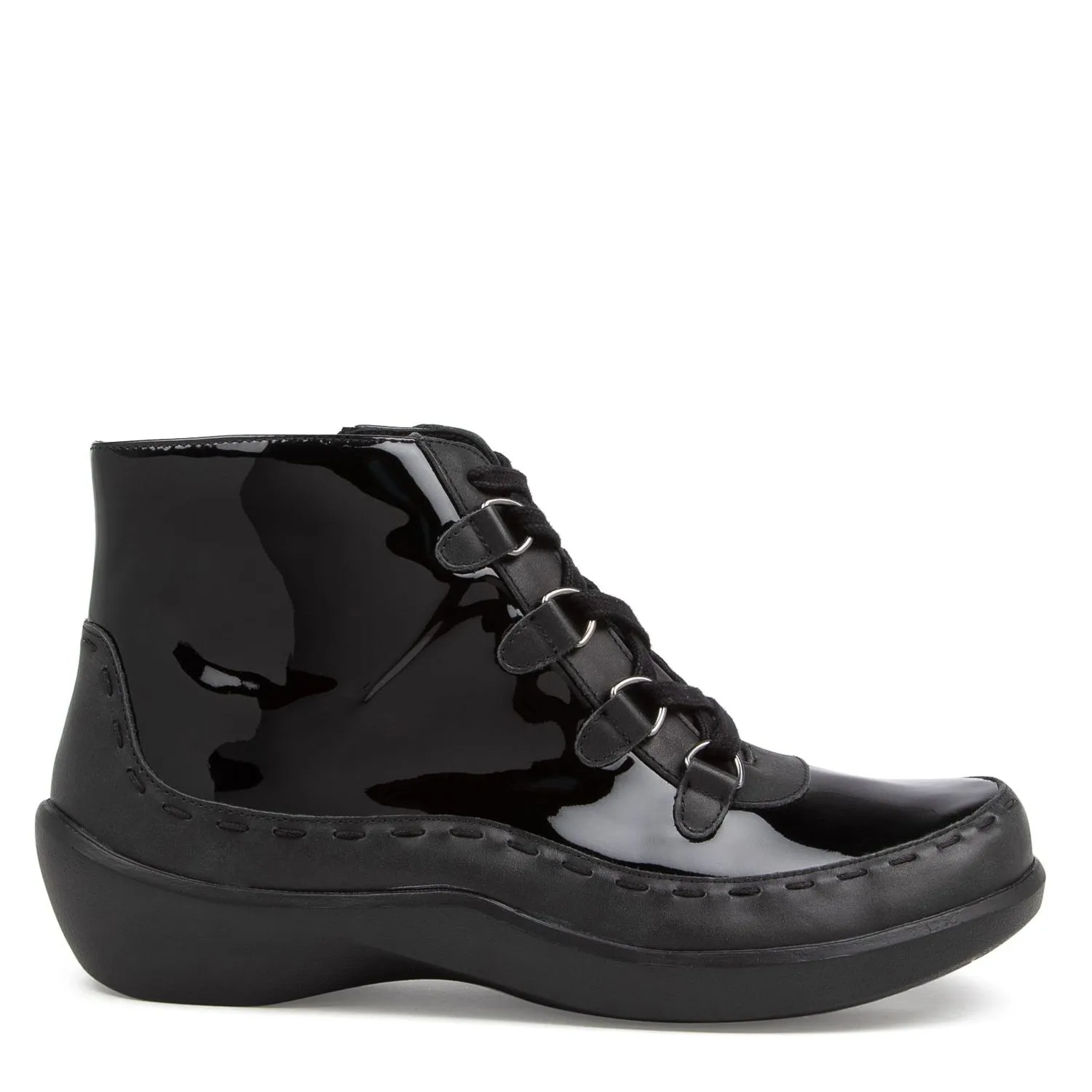 ALEXIA XW - BLACK-BLACK LEATHER PATENT FS