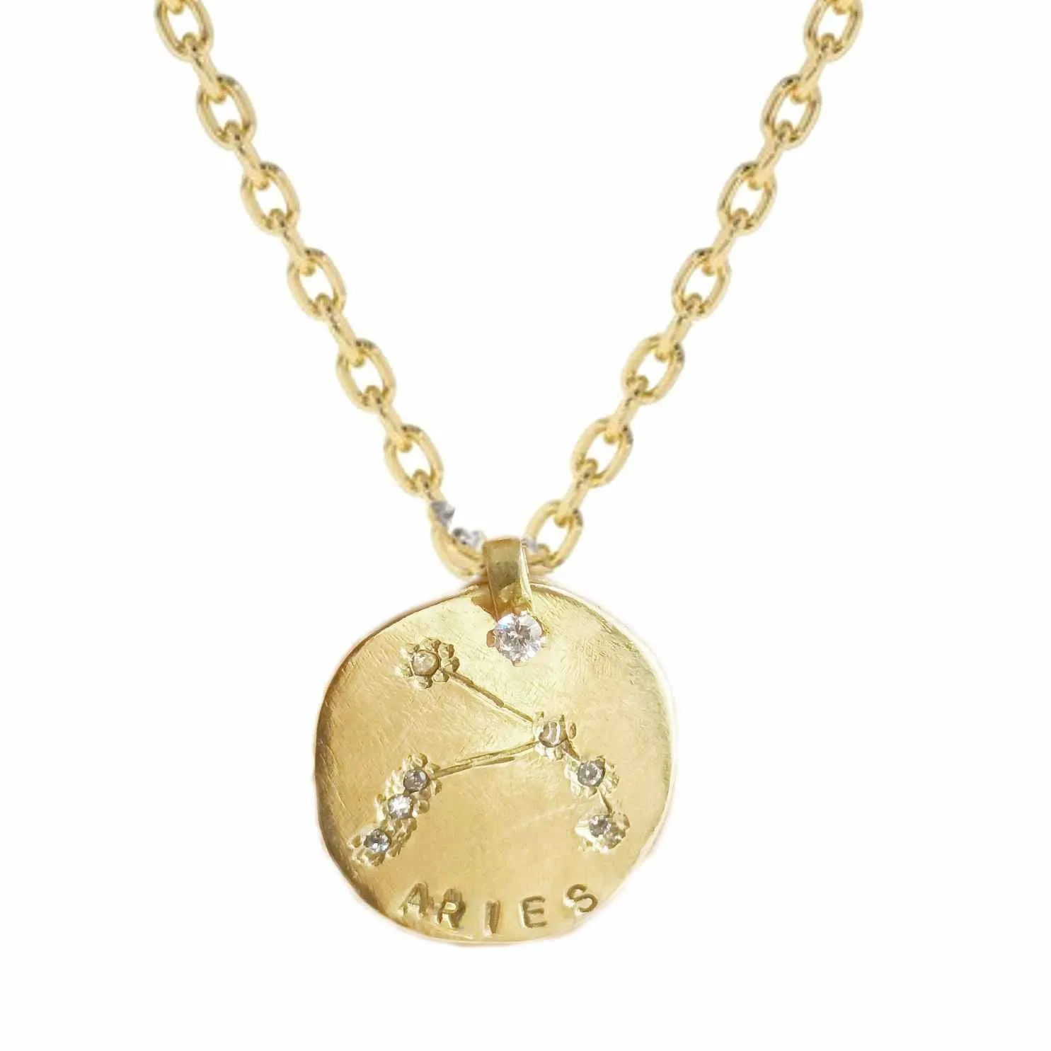 Aries Diamond Medallion