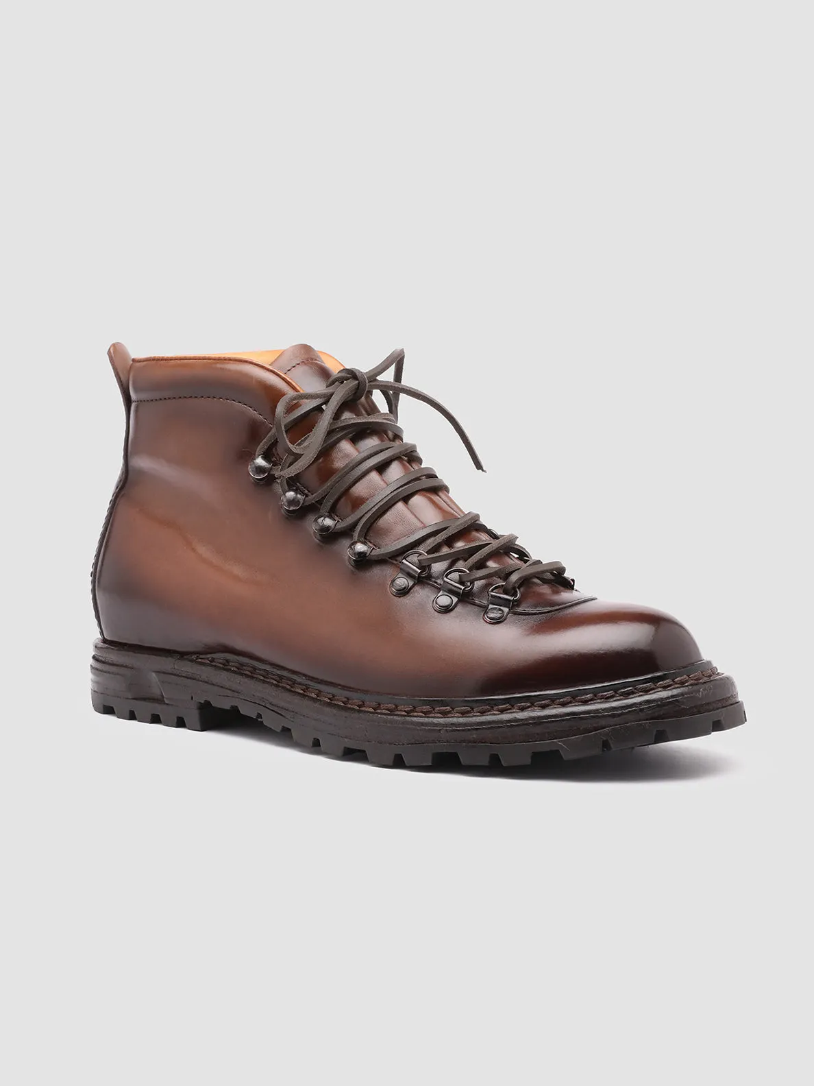 ARTIK 001 - Brown Leather Hiking Ankle Boots