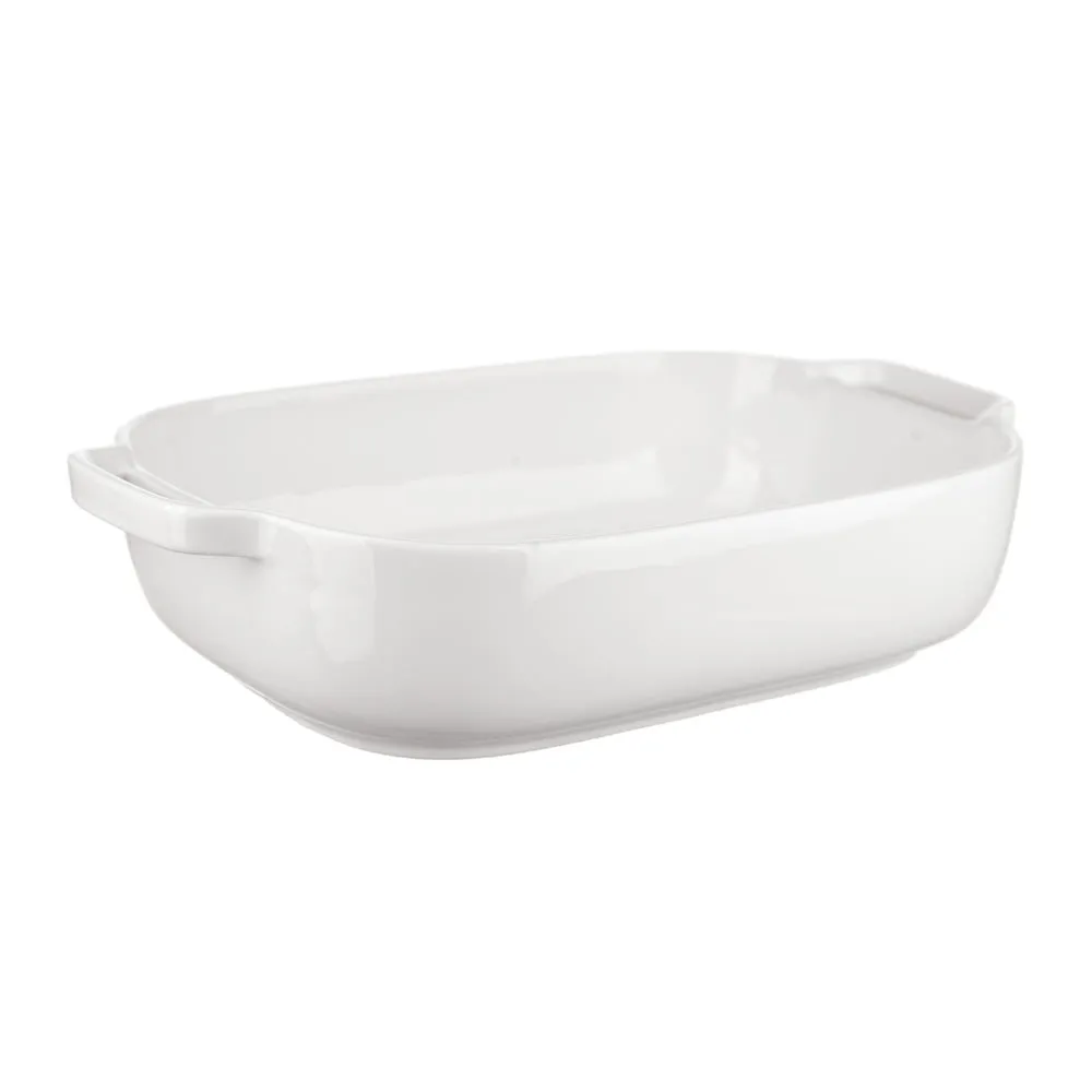 Bone China Baking Dish Rectangle White 29cm