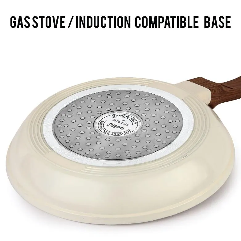 Castello Die Cast Induction Base Taper Fry Pan