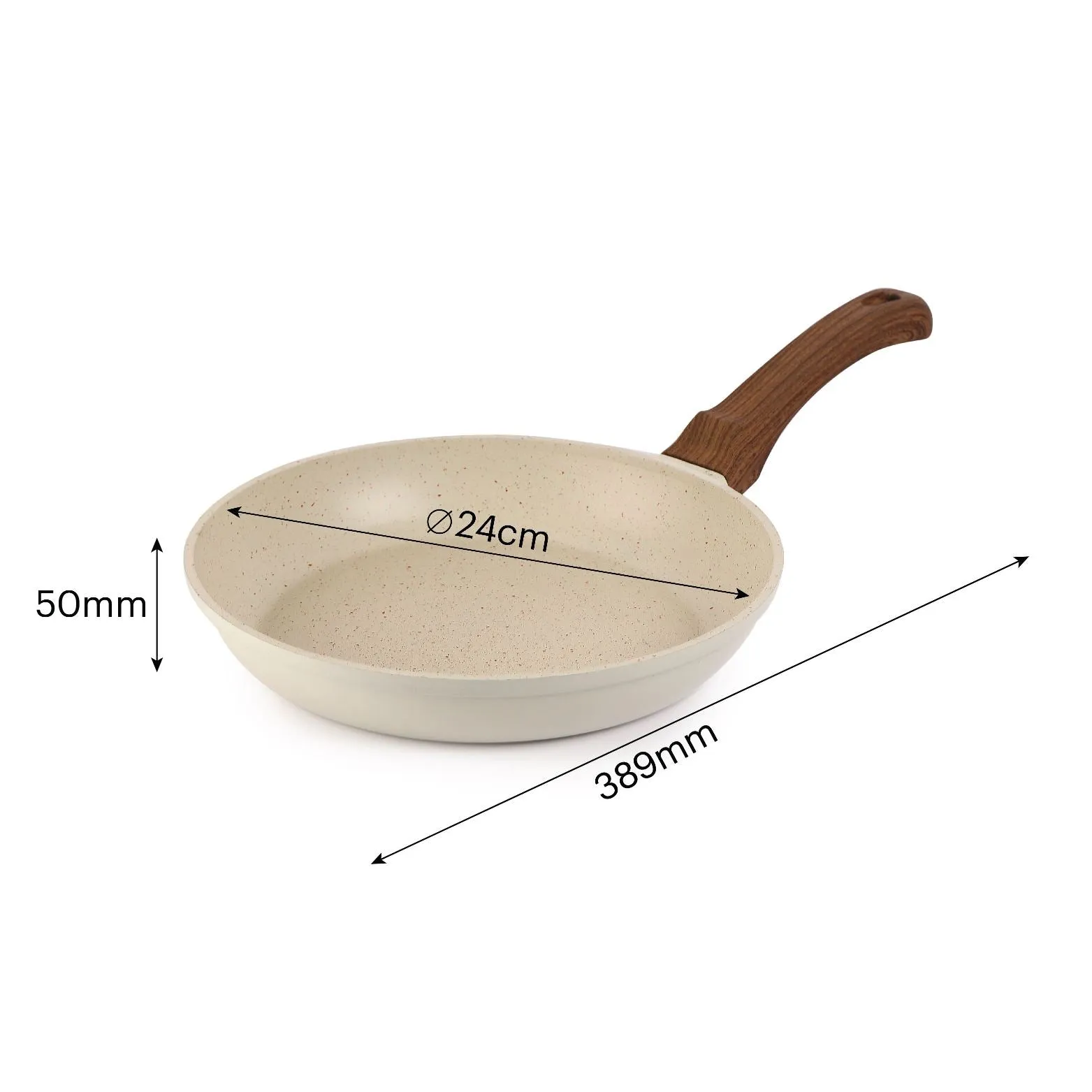 Castello Die Cast Induction Base Taper Fry Pan