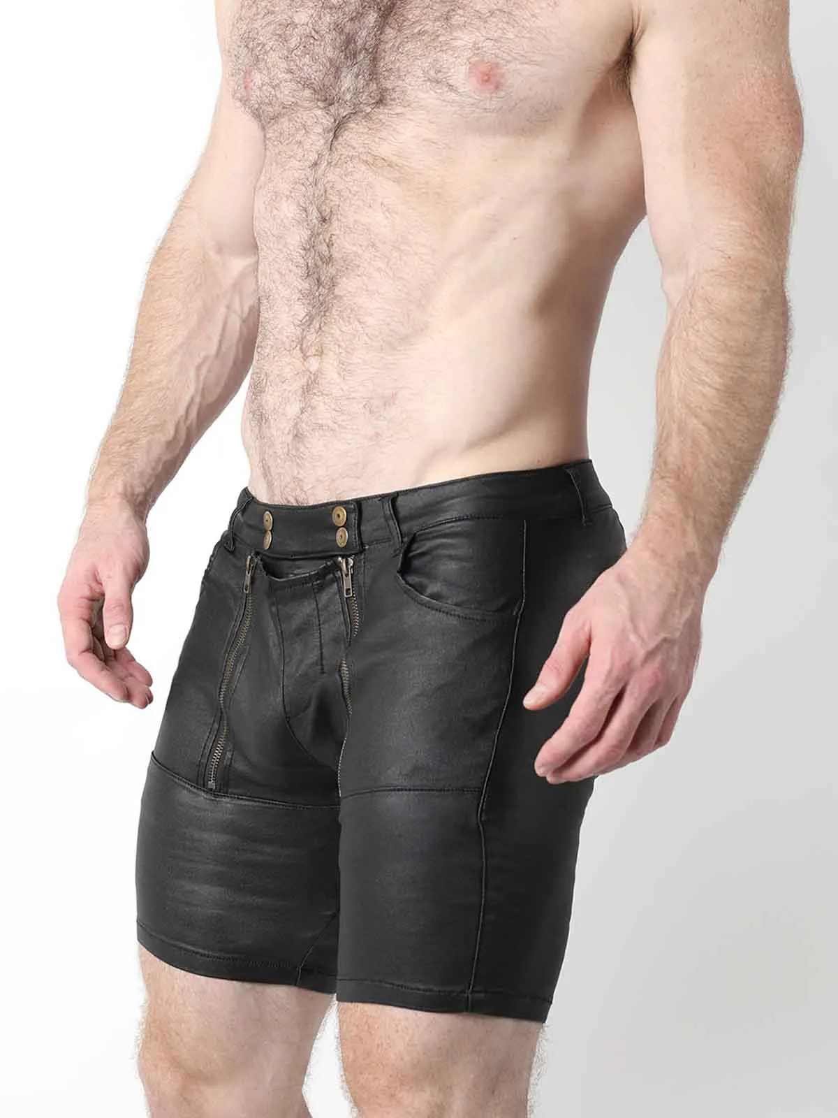 CELLBLOCK13 SLICK CARPENTER ZIPPER SHORT V2