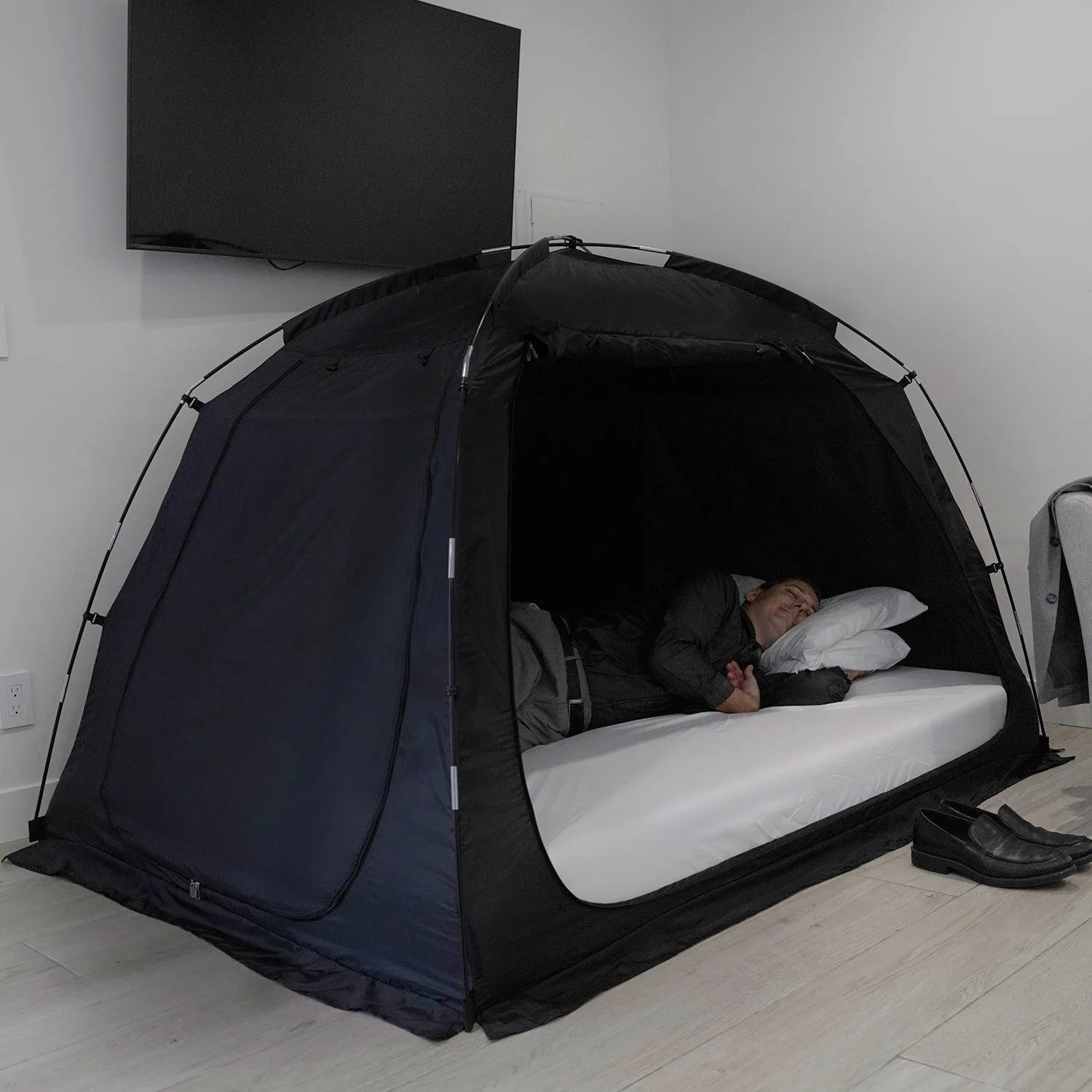 EighteenTek Portable Privacy Bed Tent, Great Solution To Enhance Sleep Environment