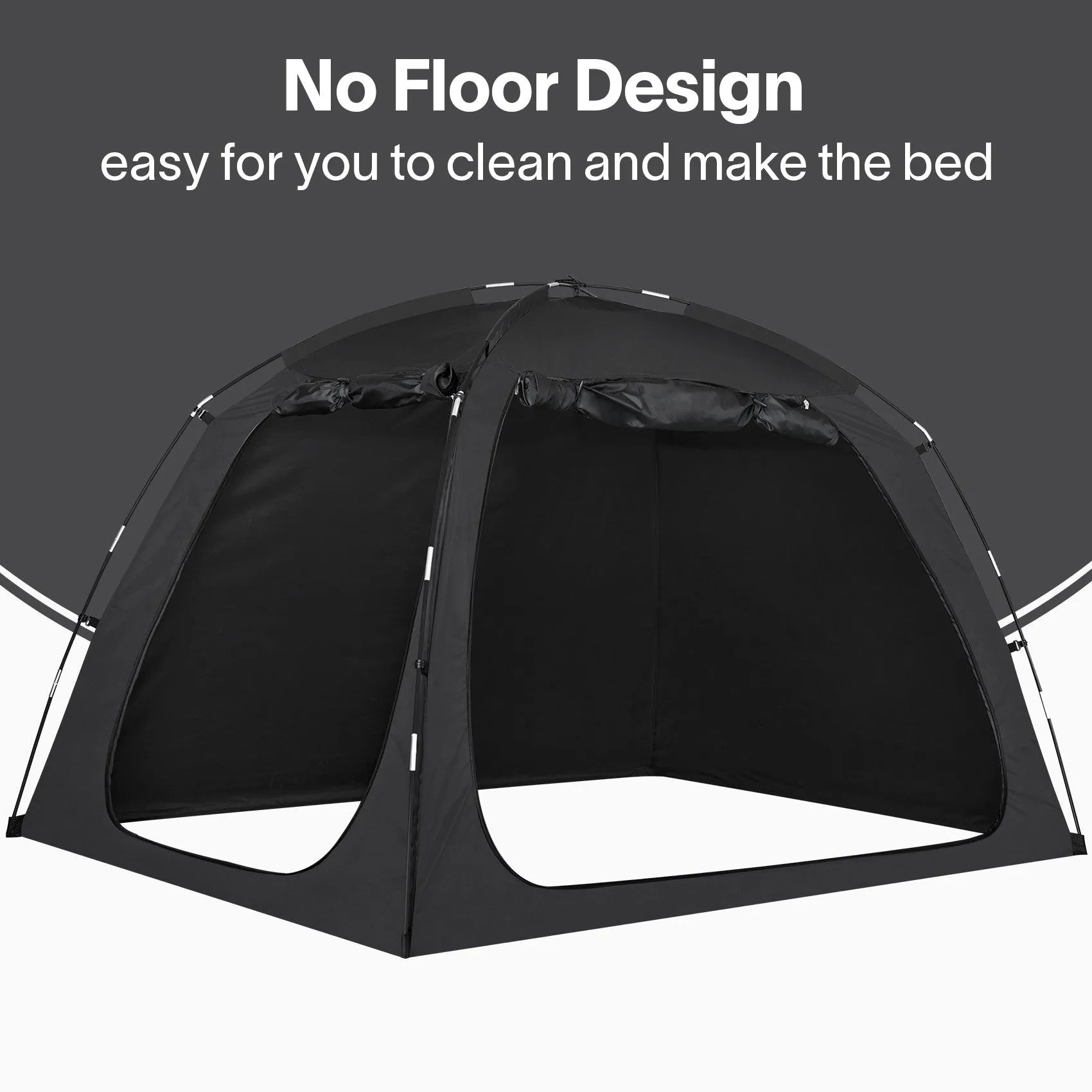 EighteenTek Portable Privacy Bed Tent, Great Solution To Enhance Sleep Environment