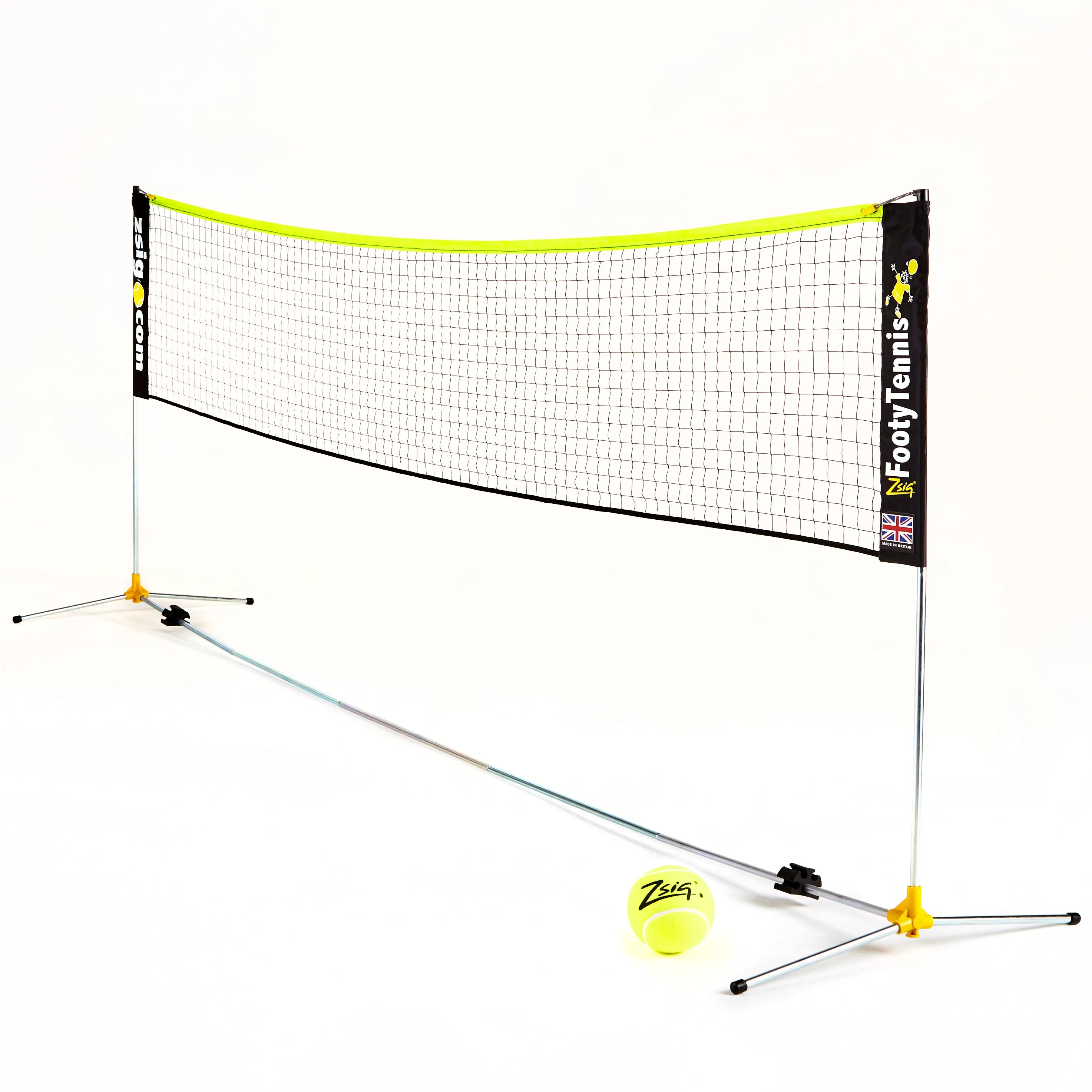 Footy Tennis | Variable Height Classic Zsignet 14 | 4.3m Net