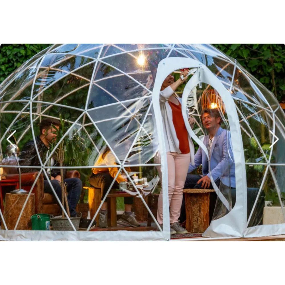 Garden Igloo | Dome, PVC, 11'9"W, 7'2"H - Outdoor Dining, Play Area for Children, Stylish Conservatory, Greenhouse, Gazebo