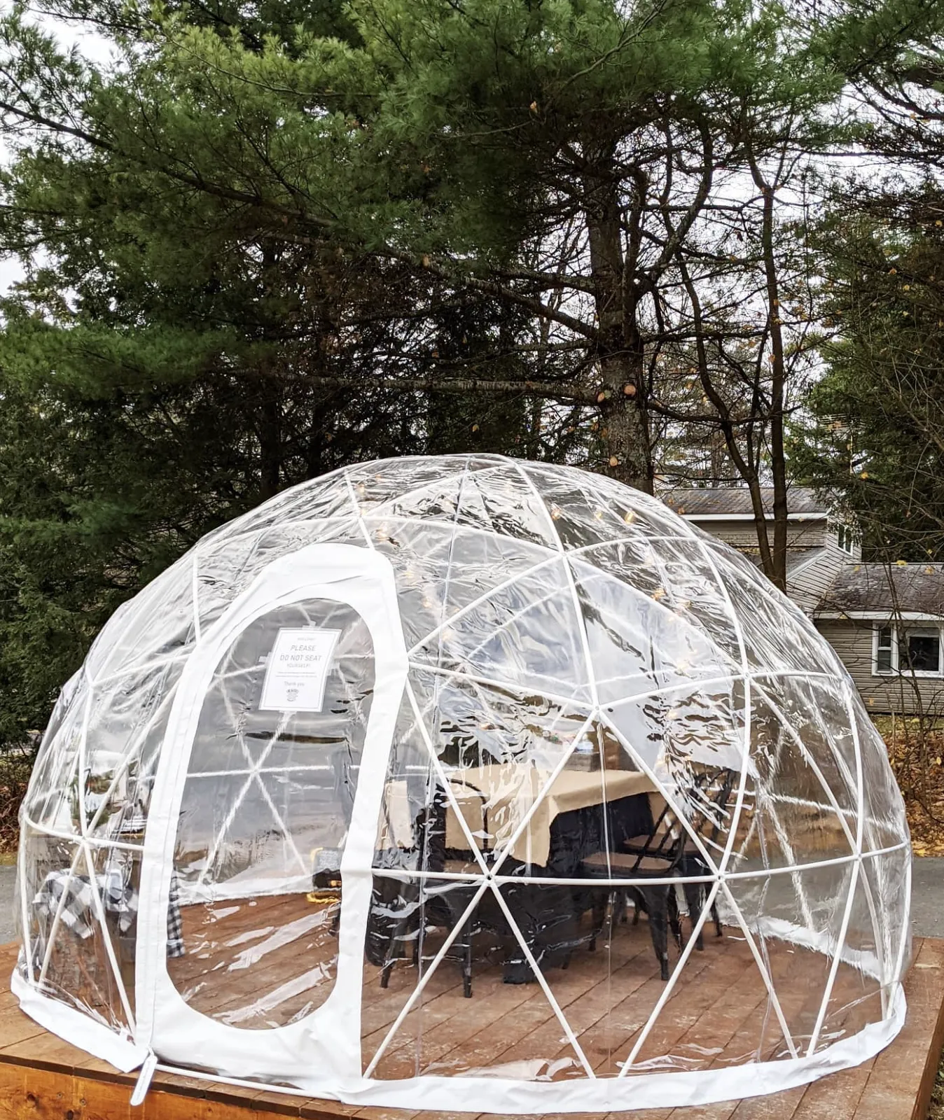 Garden Igloo | Dome, PVC, 11'9"W, 7'2"H - Outdoor Dining, Play Area for Children, Stylish Conservatory, Greenhouse, Gazebo