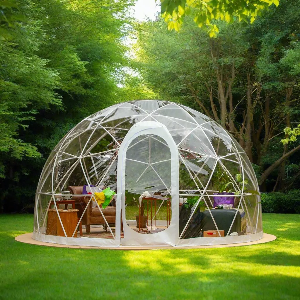 Garden Igloo | Dome, PVC, 11'9"W, 7'2"H - Outdoor Dining, Play Area for Children, Stylish Conservatory, Greenhouse, Gazebo