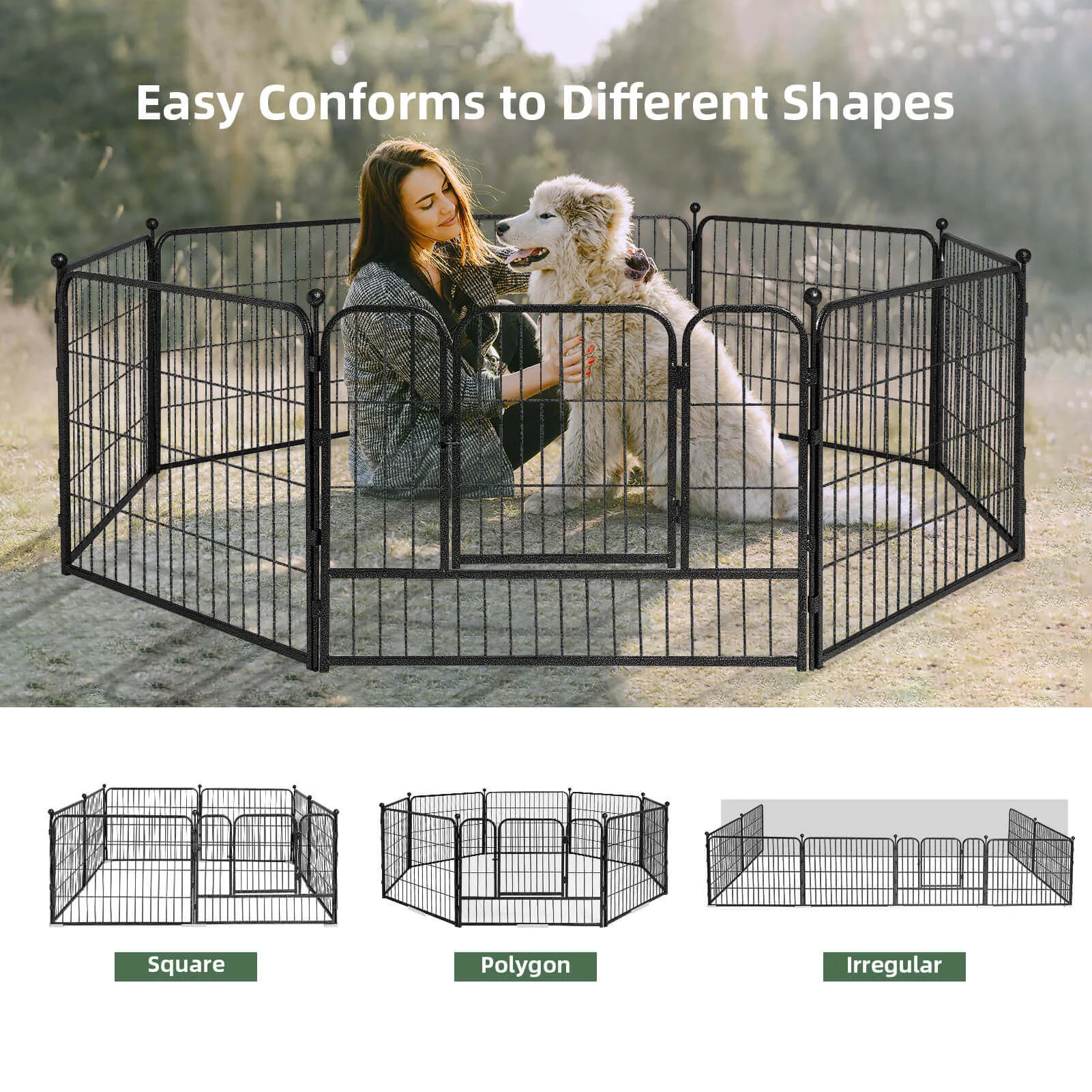 High-Security Pet Fences - 32/24 Inch & 8/16 Panels