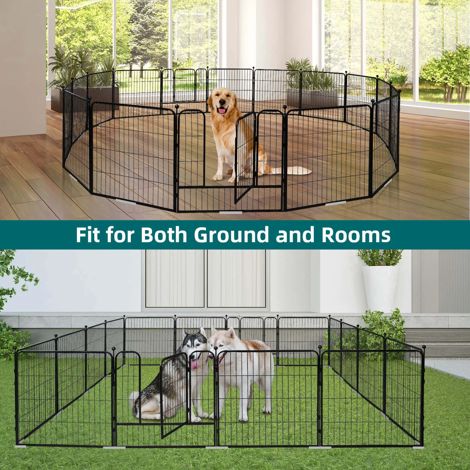 High-Security Pet Fences - 32/24 Inch & 8/16 Panels