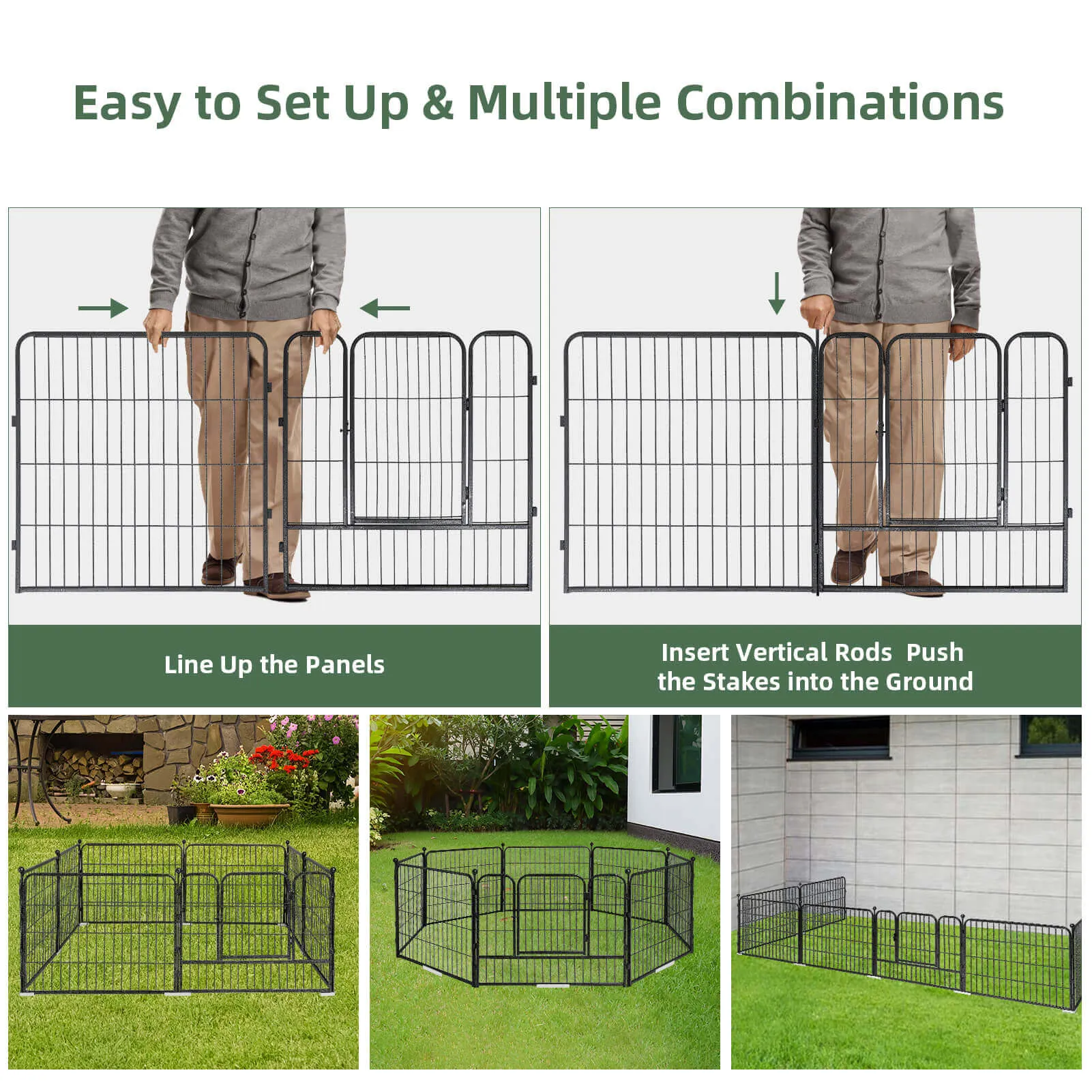 High-Security Pet Fences - 32/24 Inch & 8/16 Panels