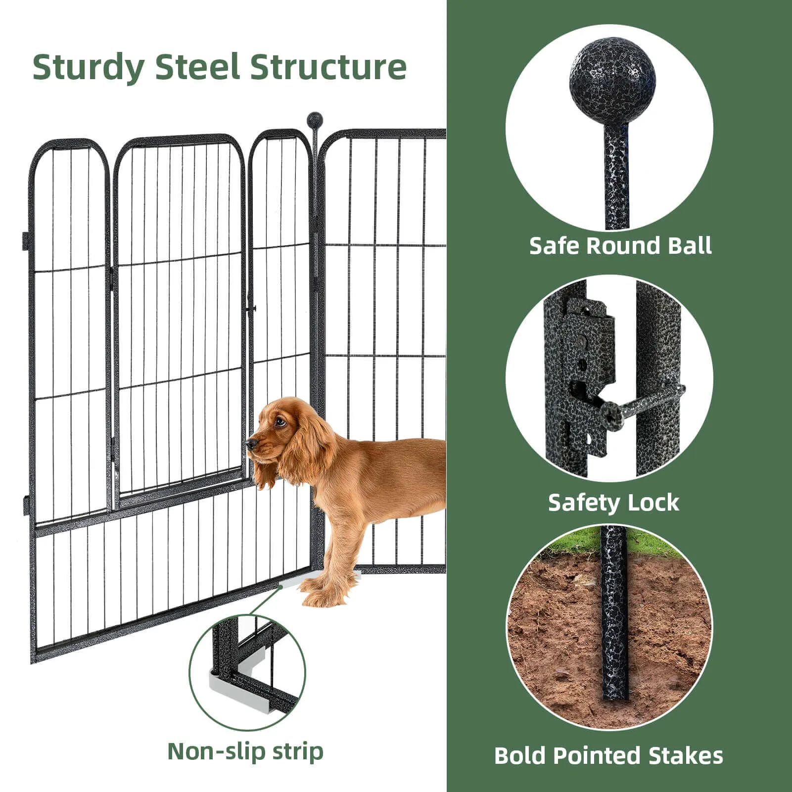 High-Security Pet Fences - 32/24 Inch & 8/16 Panels