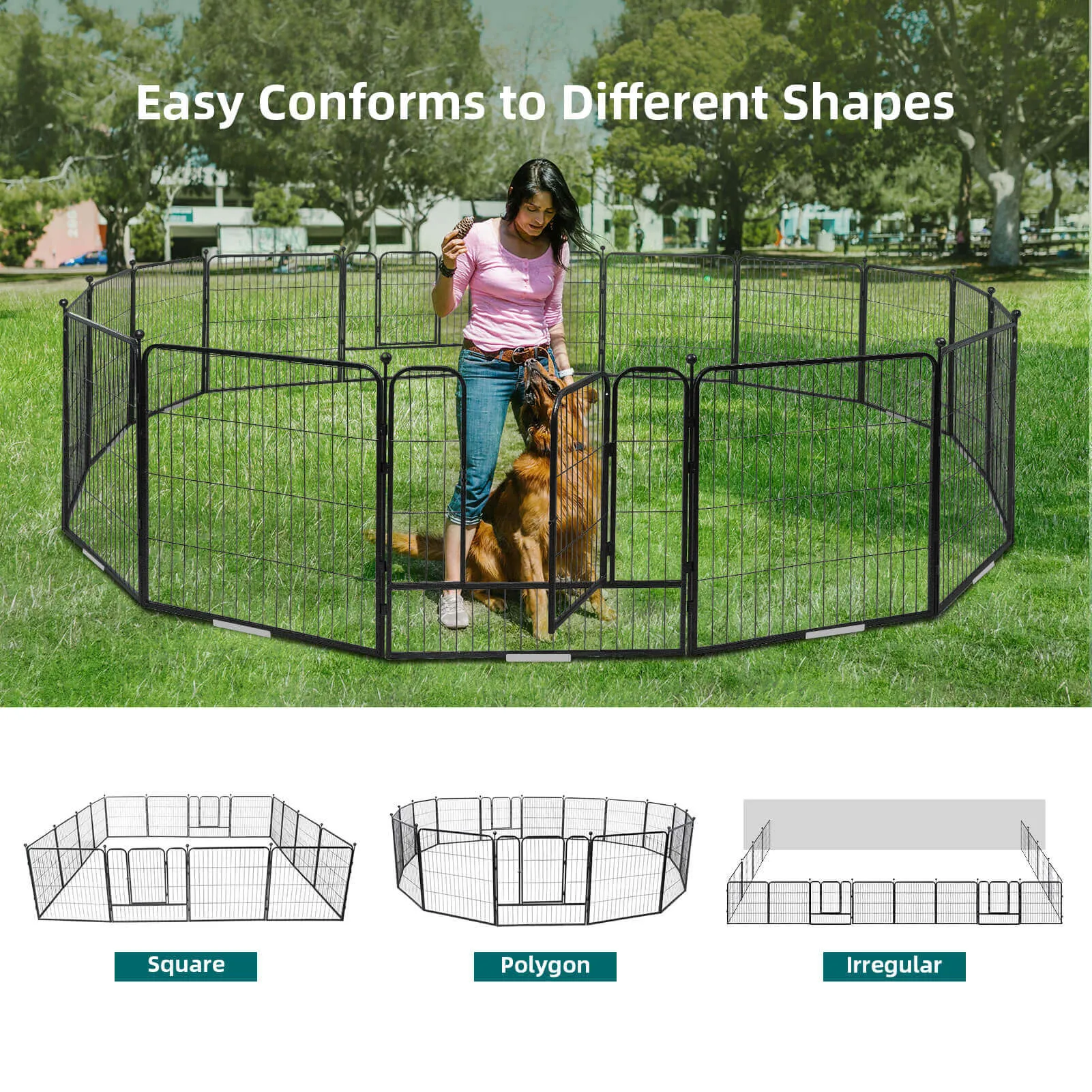 High-Security Pet Fences - 32/24 Inch & 8/16 Panels