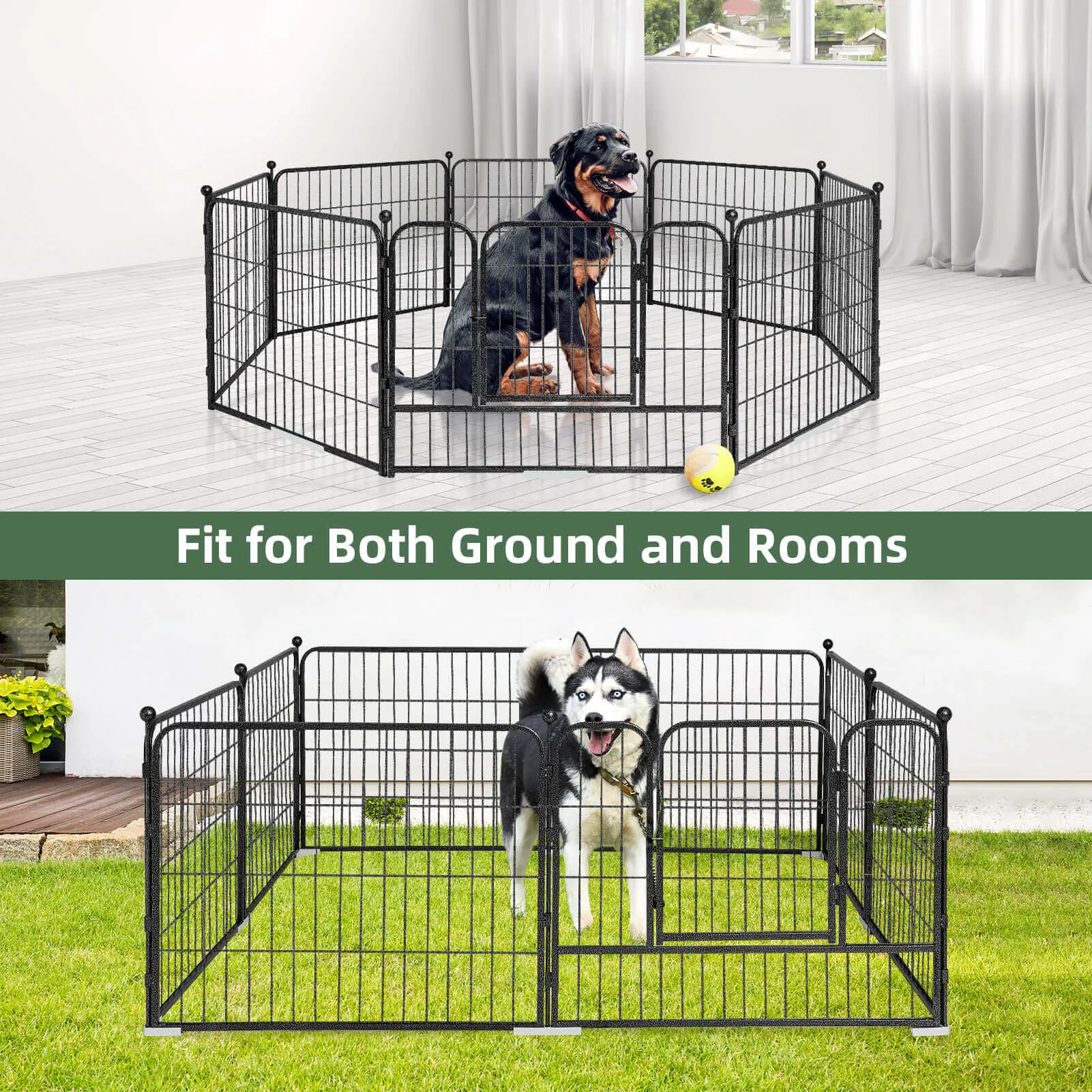 High-Security Pet Fences - 32/24 Inch & 8/16 Panels