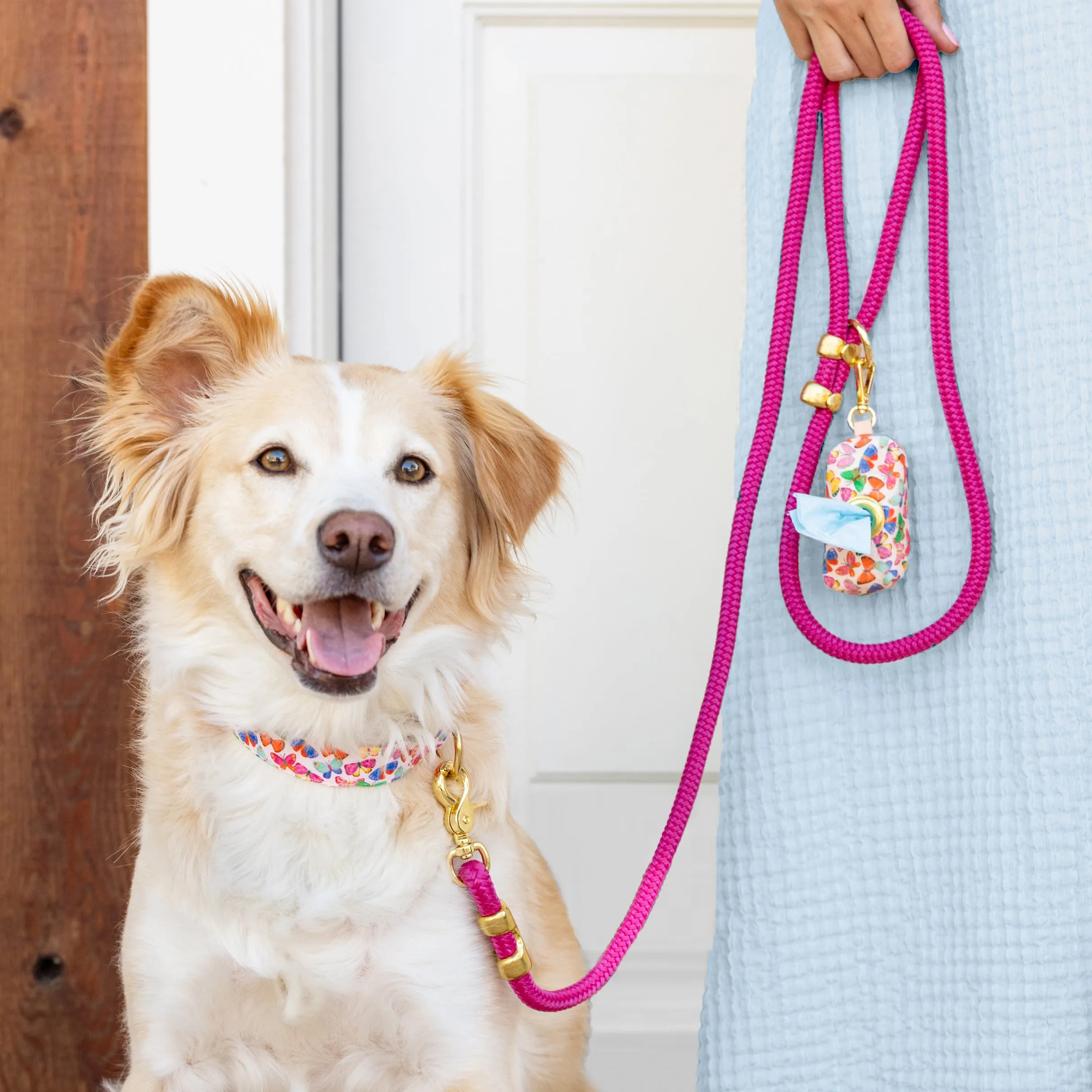 Hot Pink Marine Rope Dog Leash