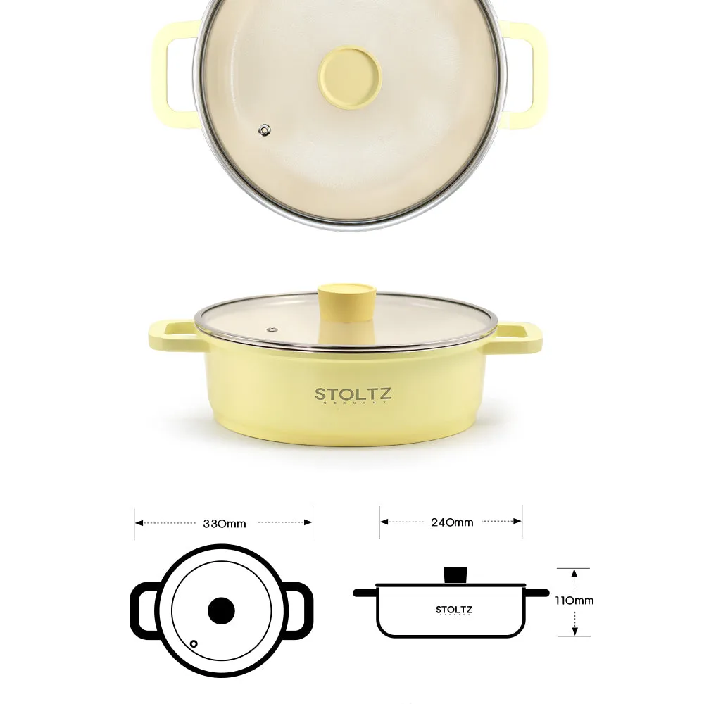 IH Casserole Pot 24cm Lemon Meringue (KP963281)