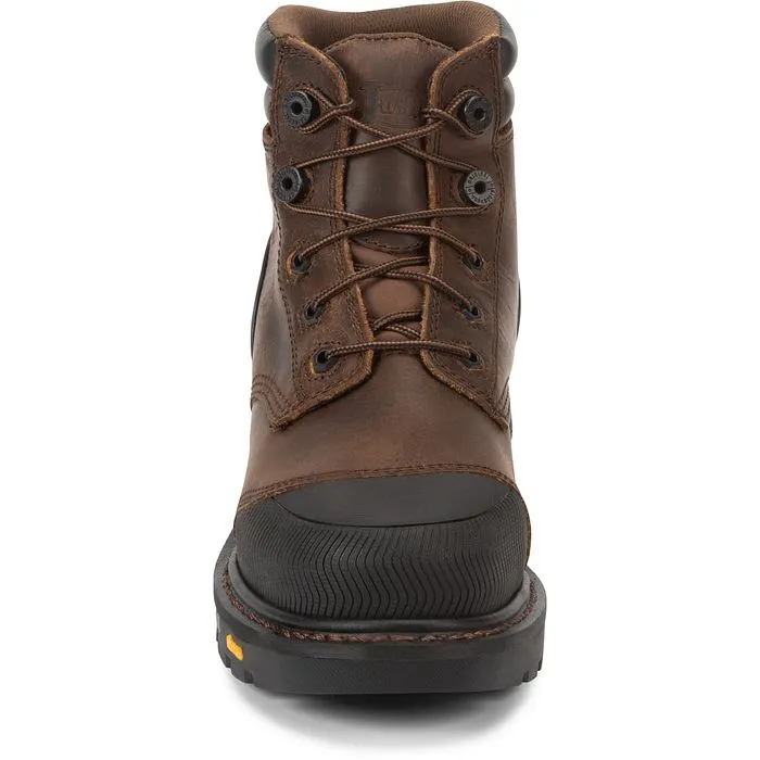 Justin Men's Warhawk 6" WP Comp Toe Work Boot -Brown- WK251