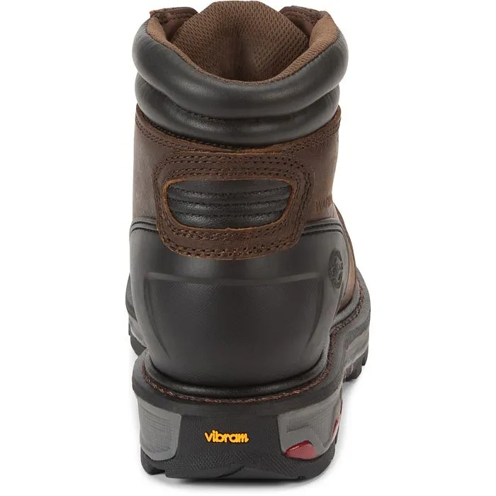 Justin Men's Warhawk 6" WP Comp Toe Work Boot -Brown- WK251