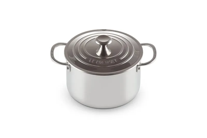 Le Creuset Signature Stainless Steel Deep Casserole 20cm