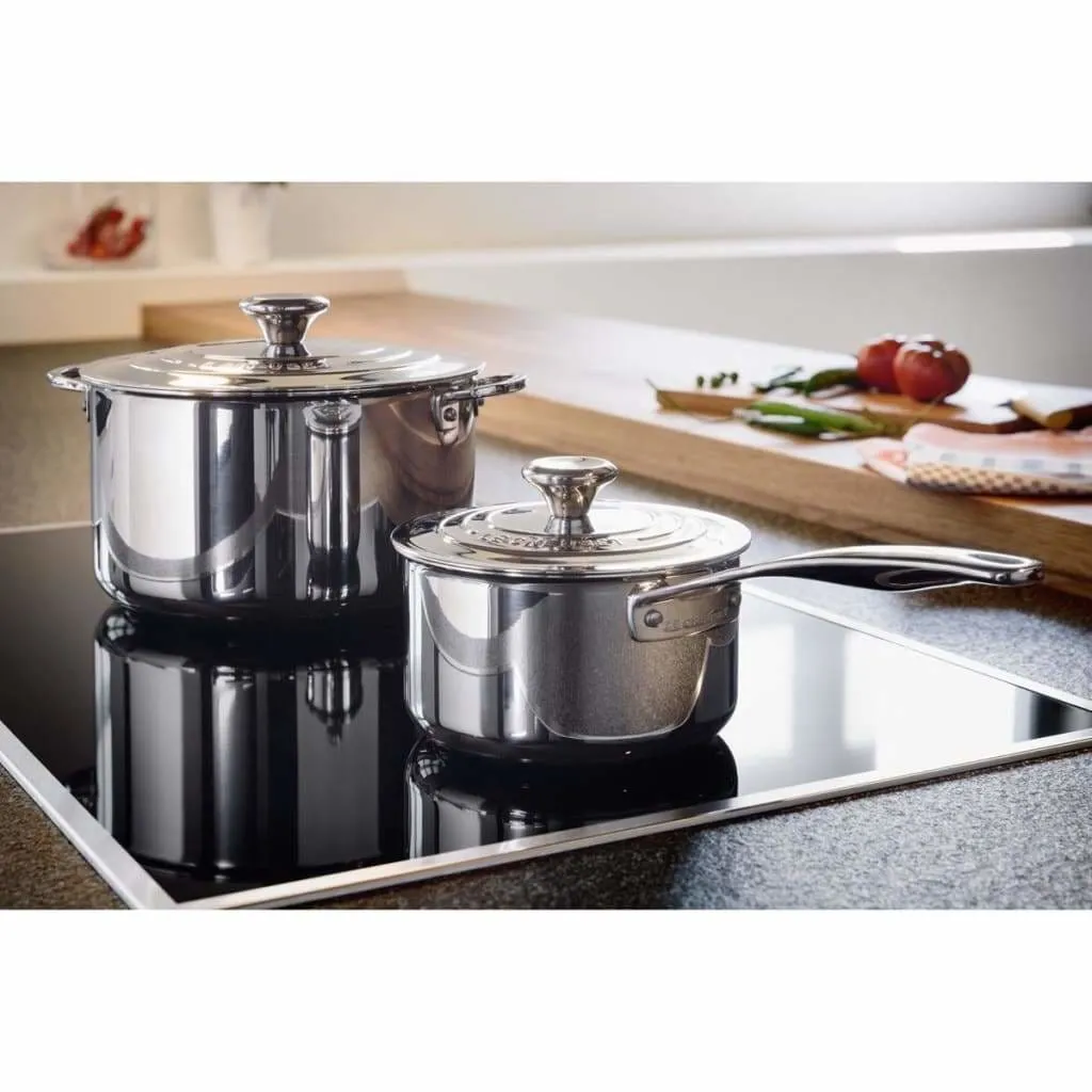 Le Creuset Signature Stainless Steel Stockpot with Lid