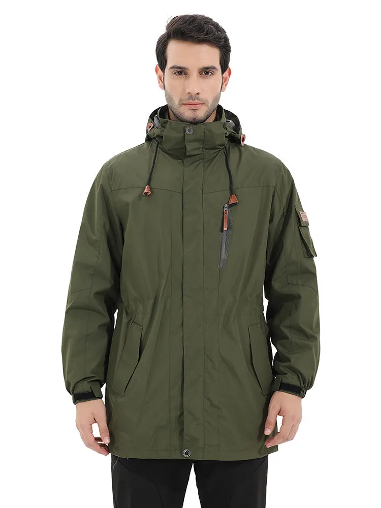 Men Sports And Leisure Warm Waterproof Jacket