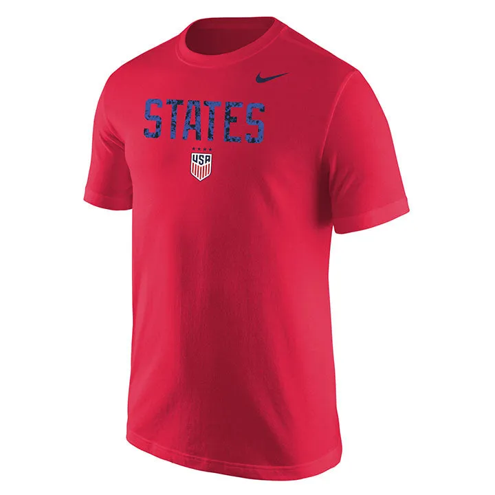 Men's Nike USWNT States Red Tee