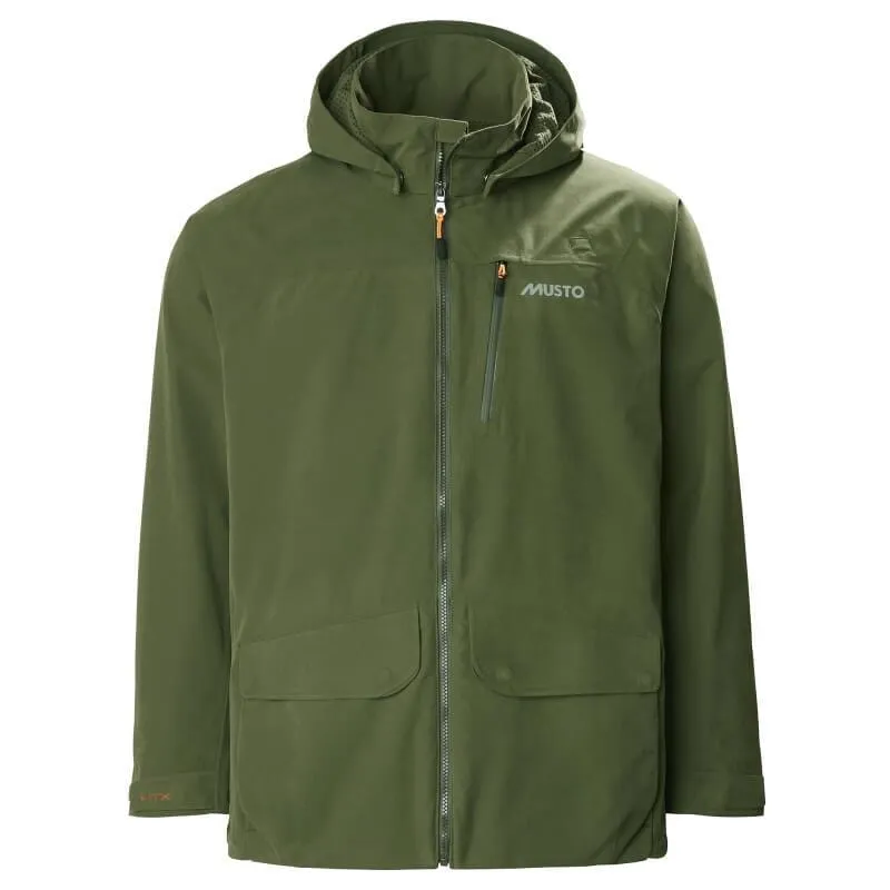 Musto HTX Keepers BR2 Waterproof Mens Jacket - Dark Moss