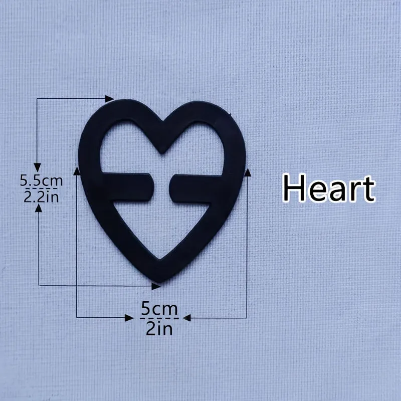 Nonslip Heart Shaped Bra Strap Clips Womens Lingerie Accessories