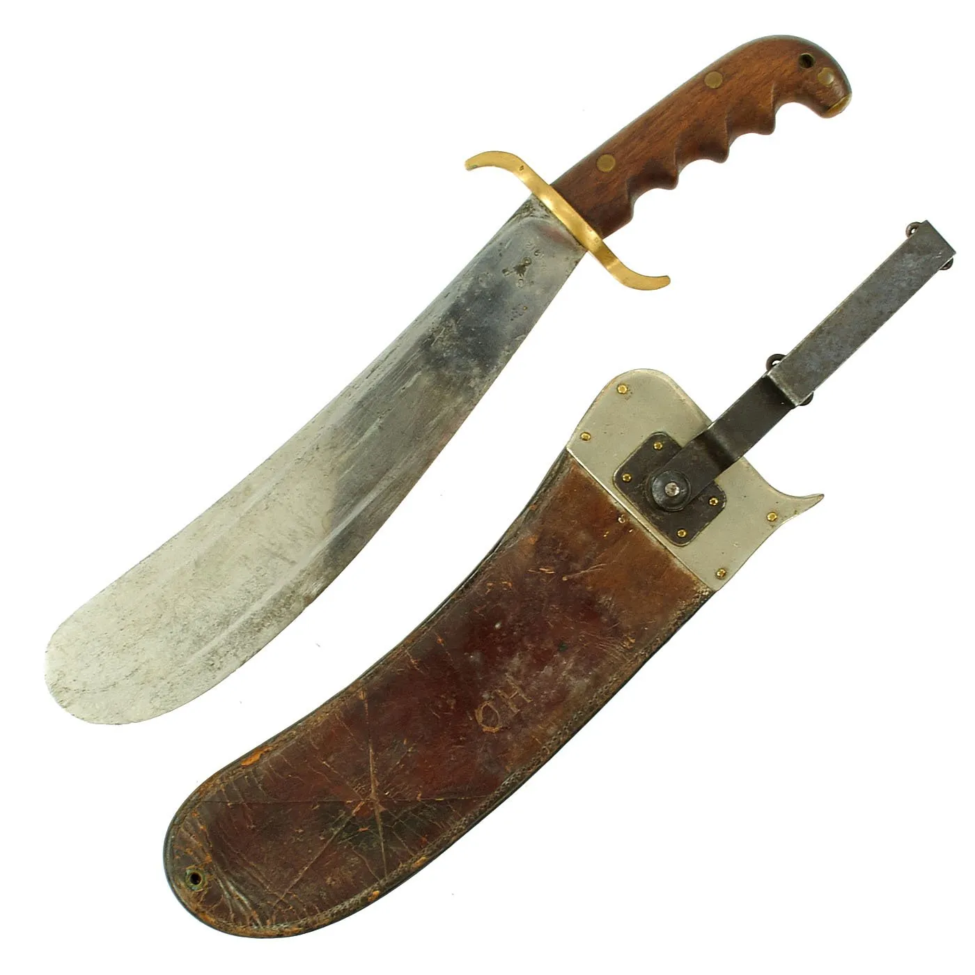 Original U.S. WWI Model 1904 Hospital Corps Bolo Knife by Springfield Armory with R.I.A. Scabbard - dated 1912