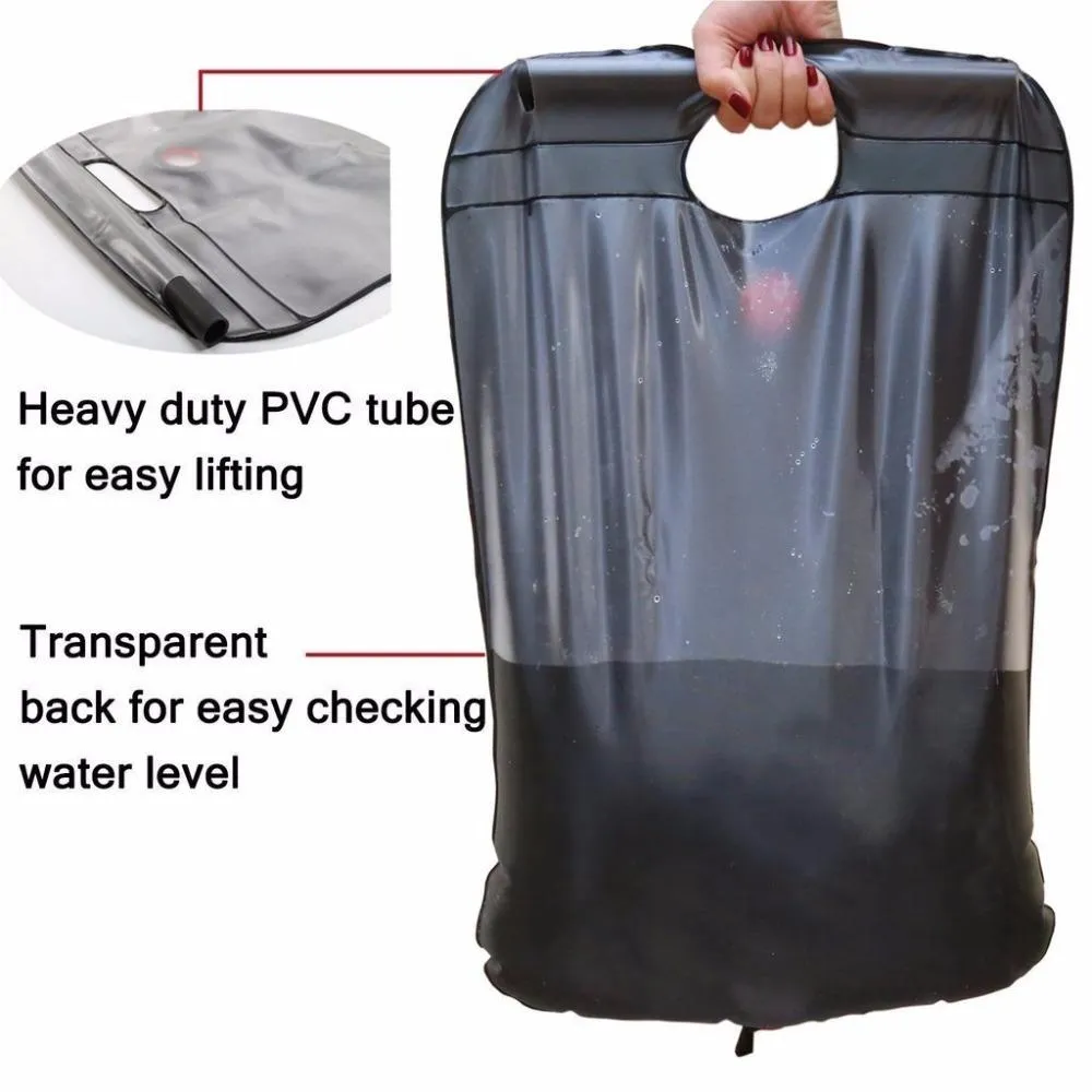 Outdoor Foldable Solar Energy Heated Camp Shower Bag