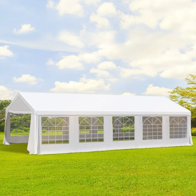 Outsunny 20' x 32' Large Outdoor Carport Canopy Party Tent - 100110-047W