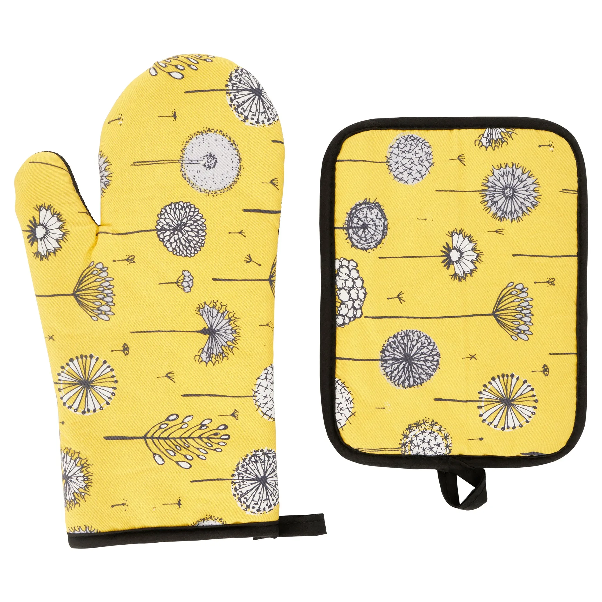 Oven Glove & Potholder Set