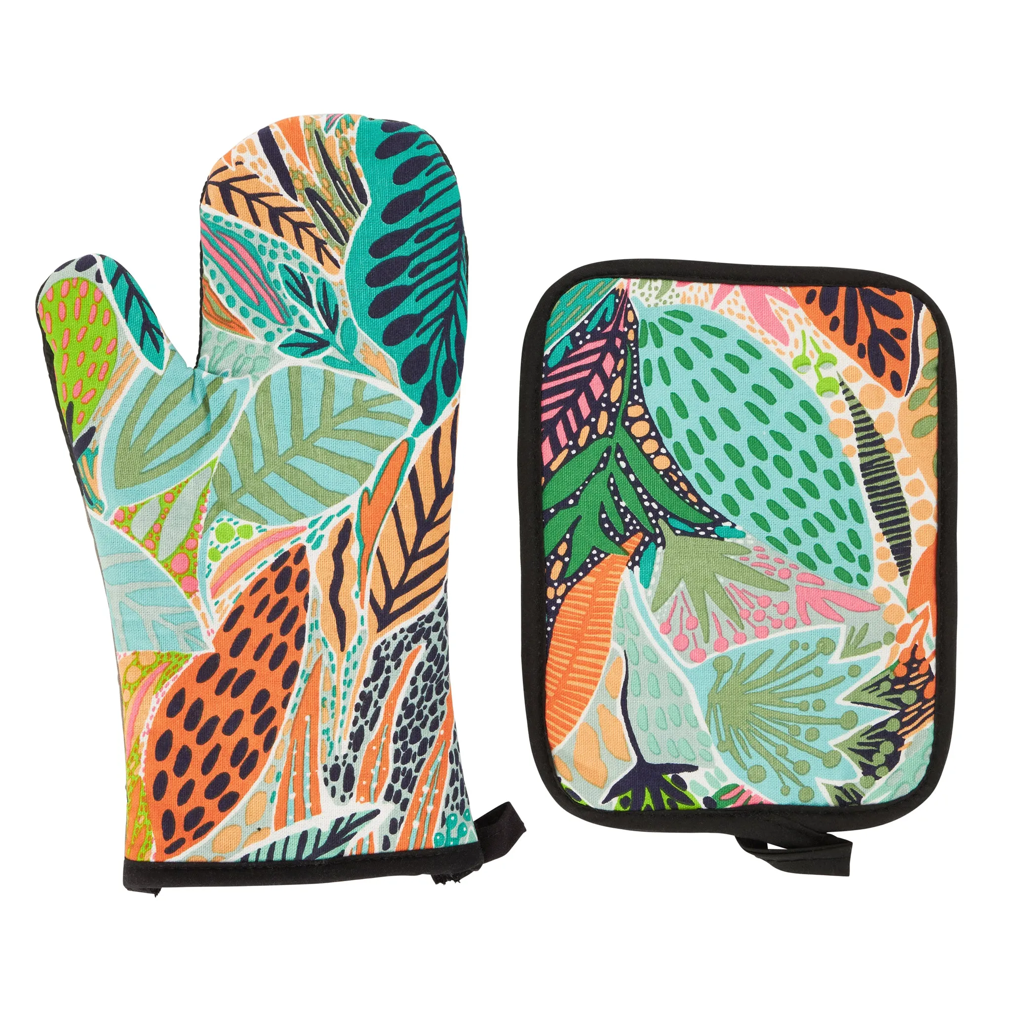 Oven Glove & Potholder Set