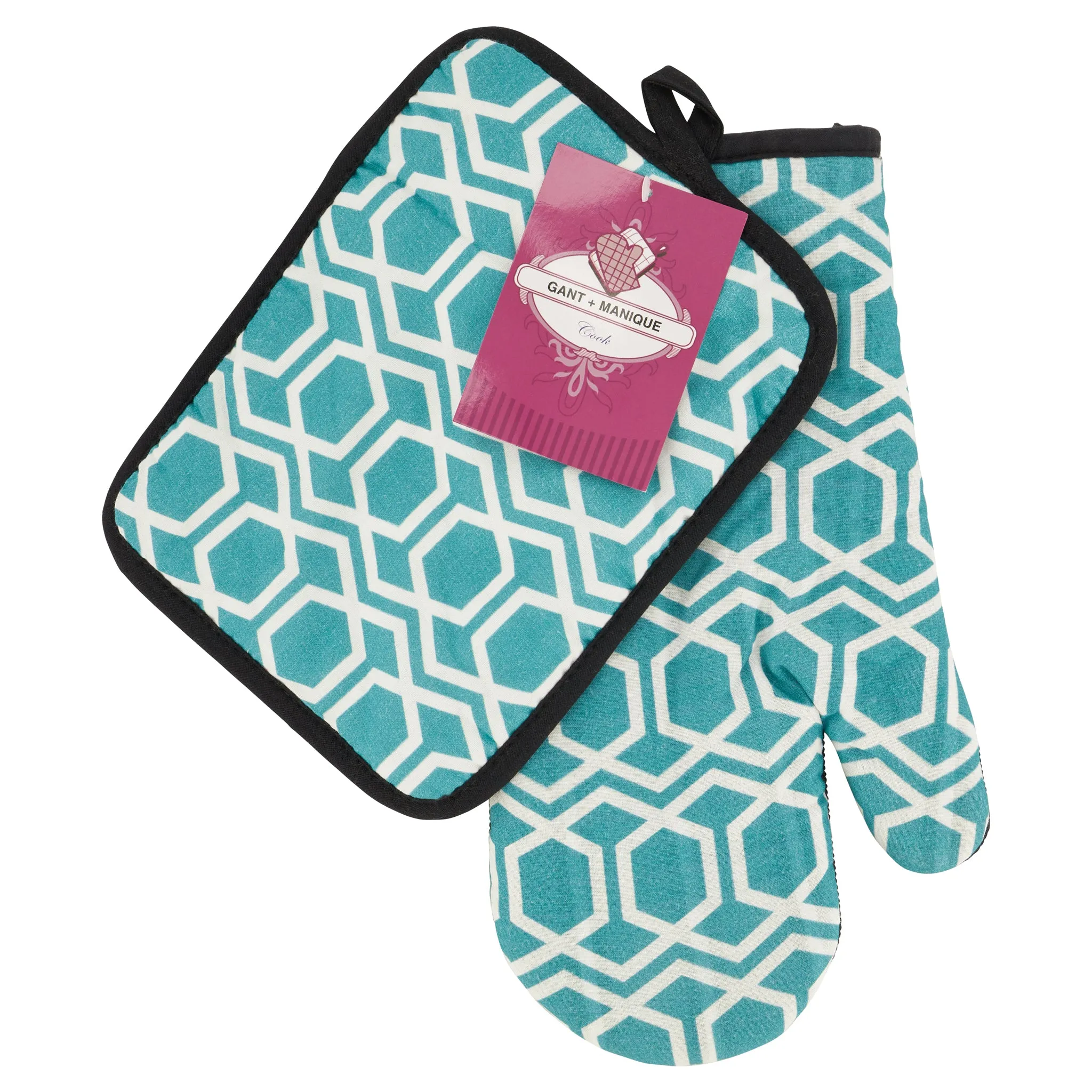 Oven Glove & Potholder Set