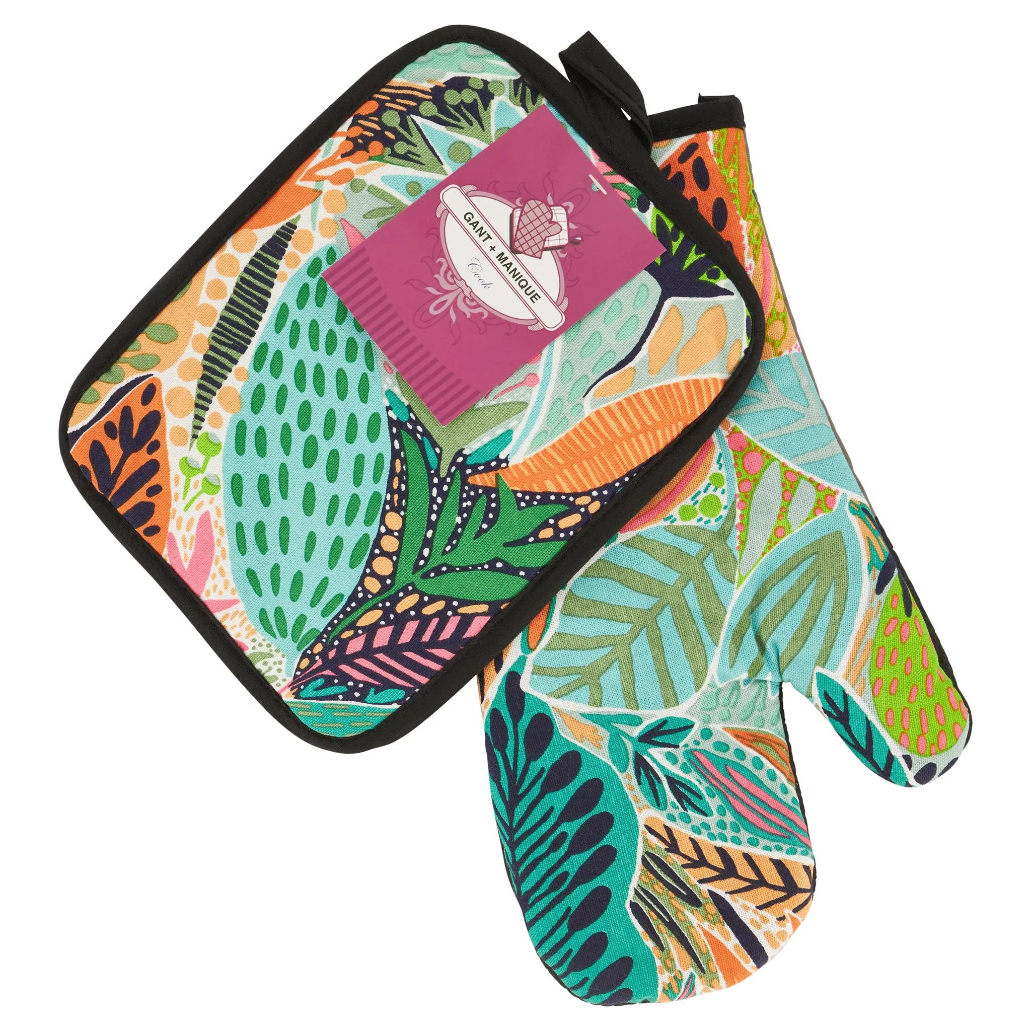 Oven Glove & Potholder Set