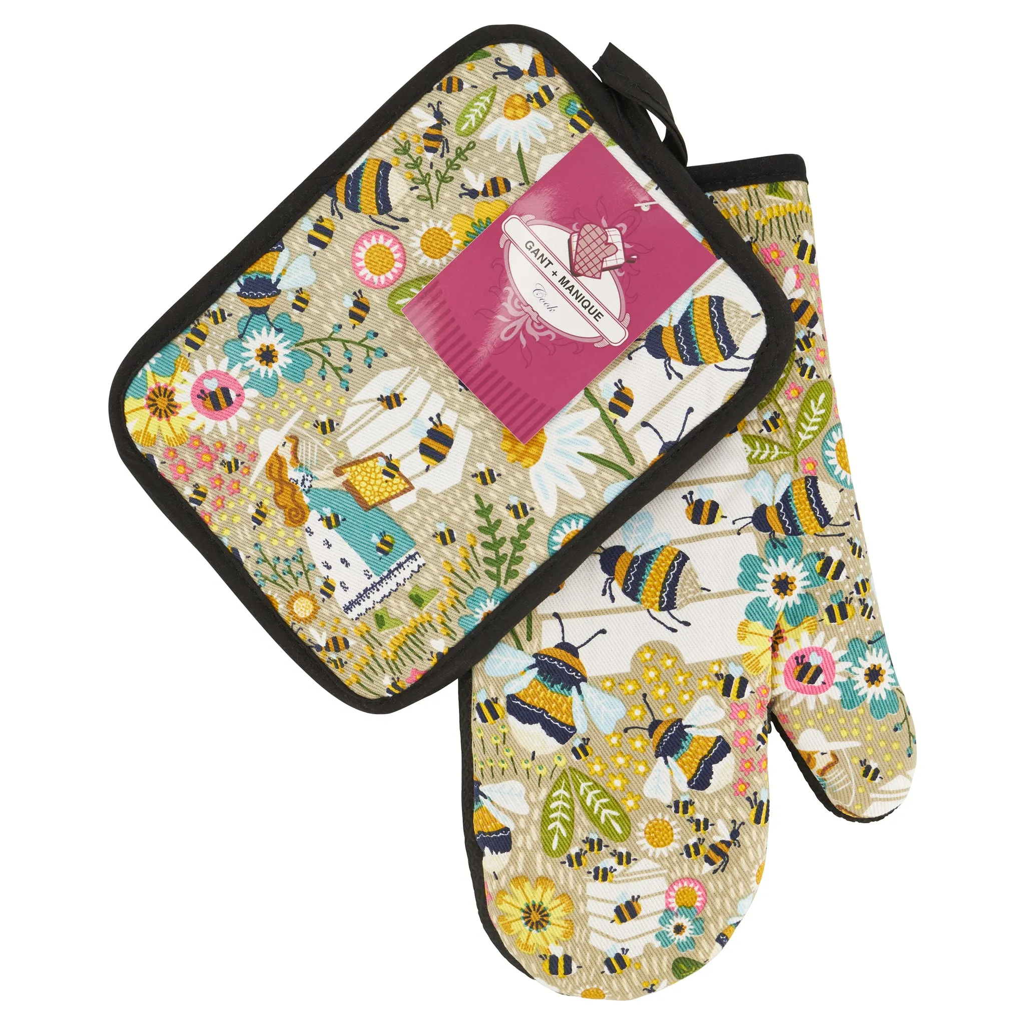 Oven Glove & Potholder Set