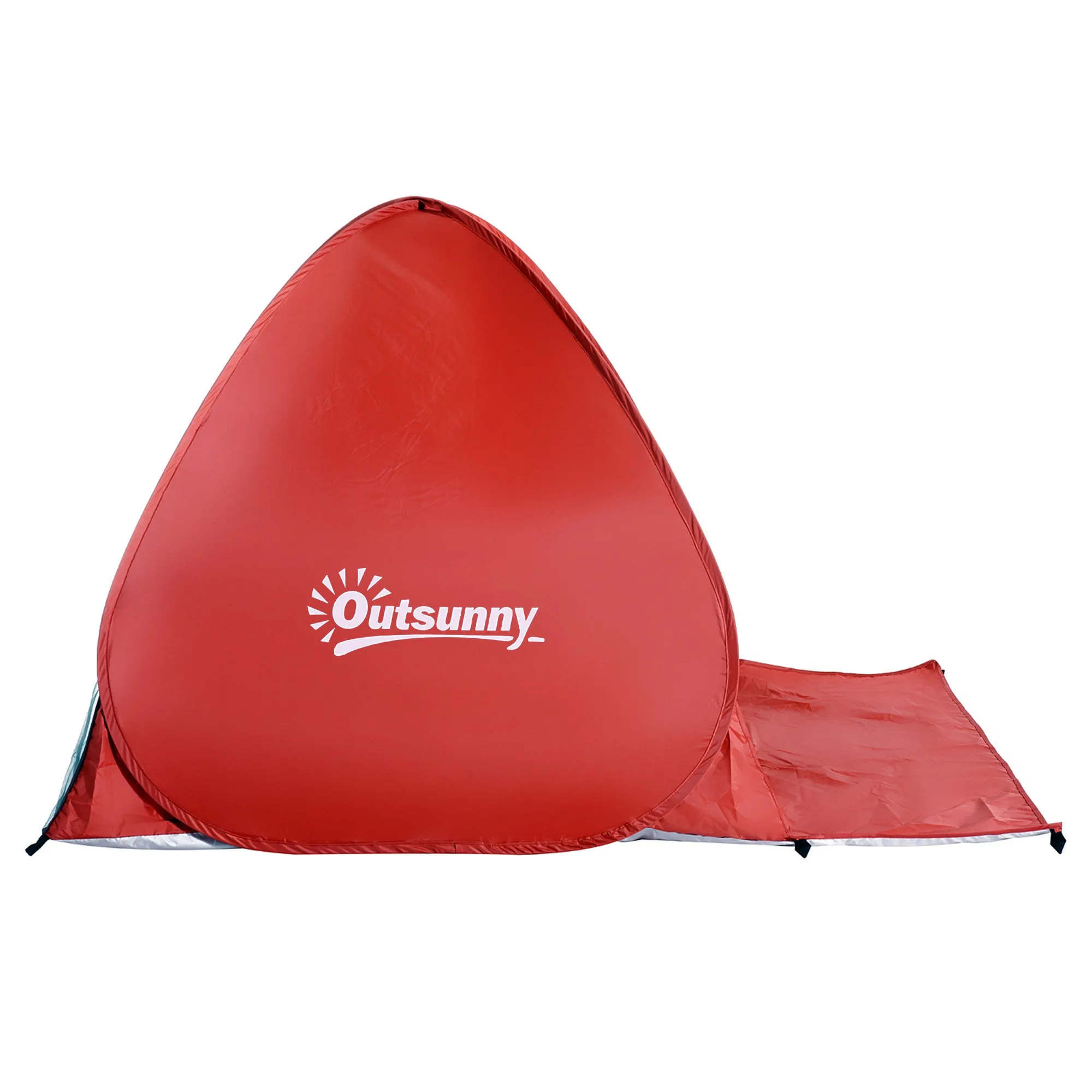 Pop-up Portable Beach Hiking UV Protection Patio Sun Shade Shelter Tent for 2-3 Person-Red