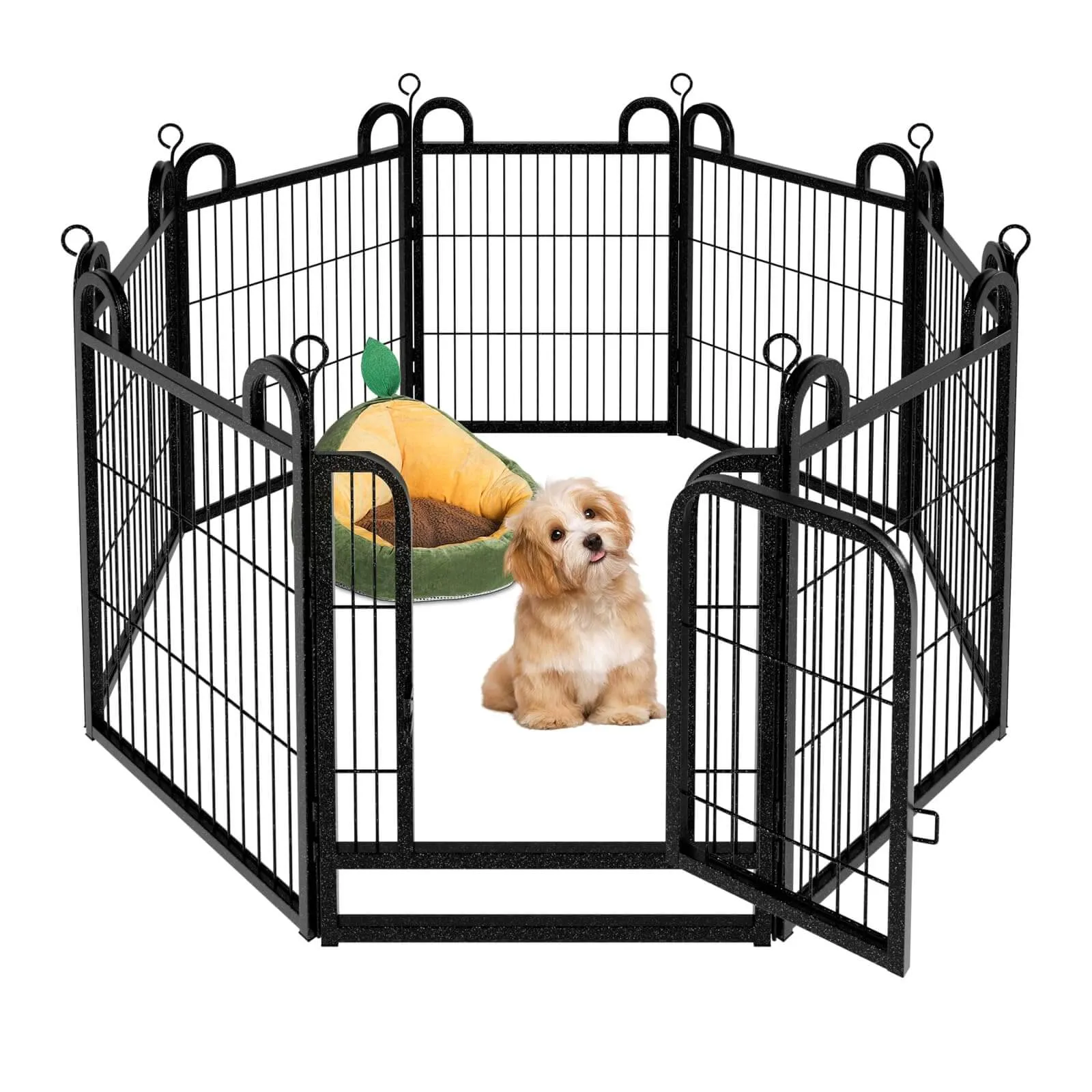 Puppy Playpen Small Dog Fence 24in High-6 Panels and 8 Panels PS770 PS773