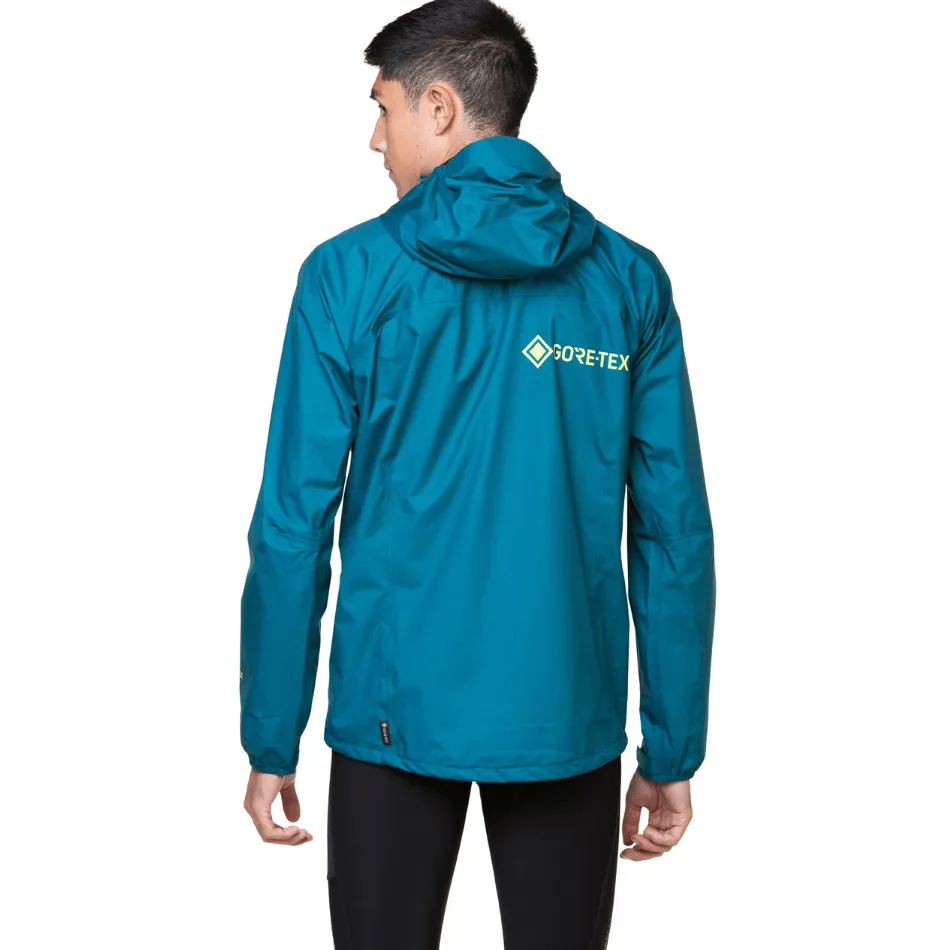 Ronhill Men's Tech Gore-Tex Mercurial Jacket in Deep Teal/Acid AW24