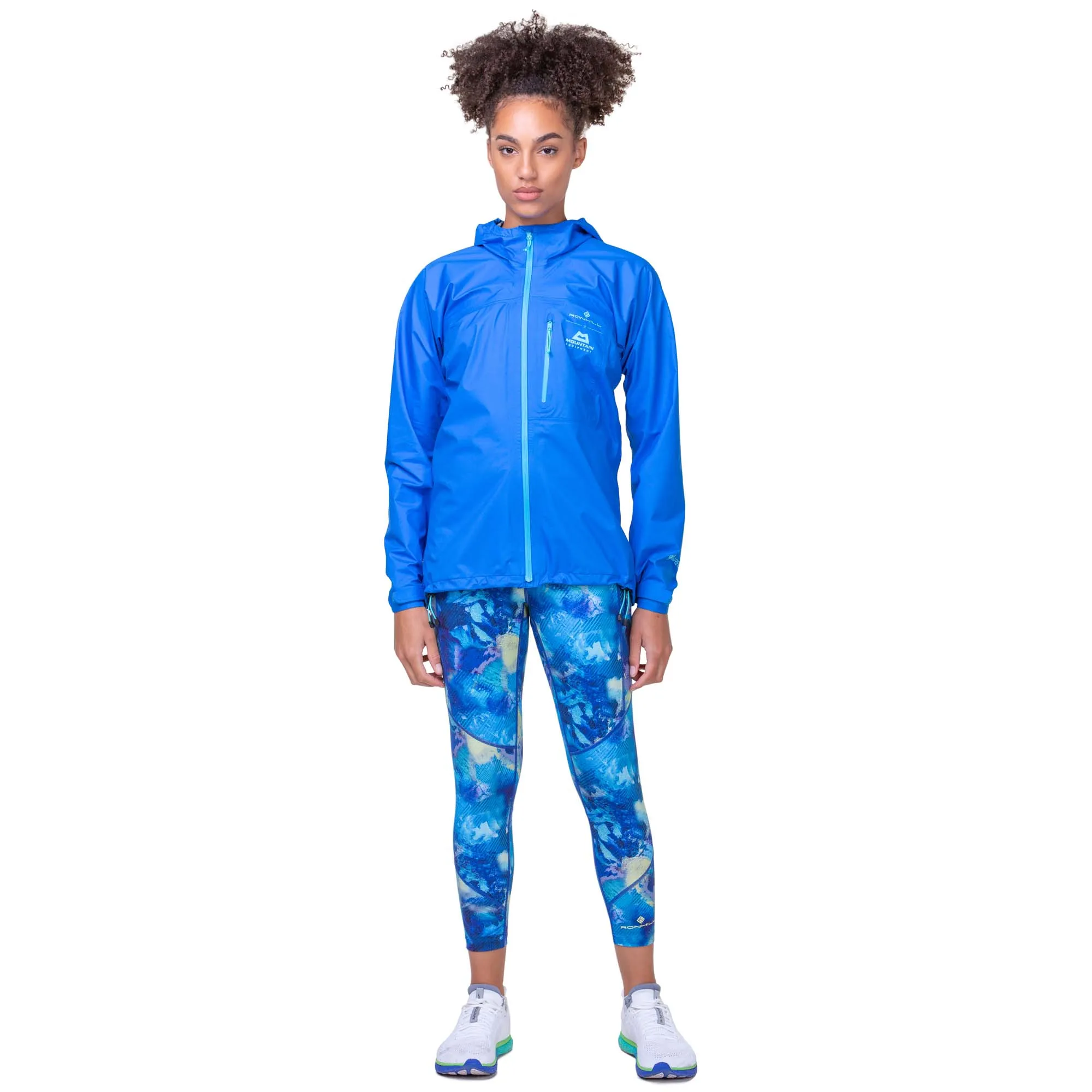 Ronhill | Women's Tech GORE-TEX Mercurial Jacket - Electric Blue/Aquamint