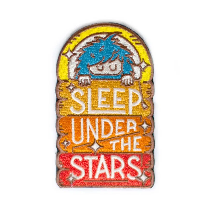 Sasquatch Sleep Under the Stars Rainbow Patch