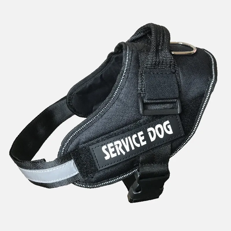 Service Dog Customizable & Adjustable Reflective Pet Harness