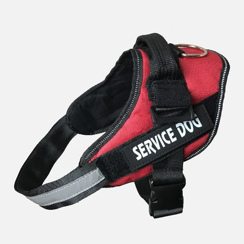 Service Dog Customizable & Adjustable Reflective Pet Harness