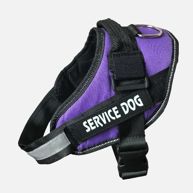 Service Dog Customizable & Adjustable Reflective Pet Harness